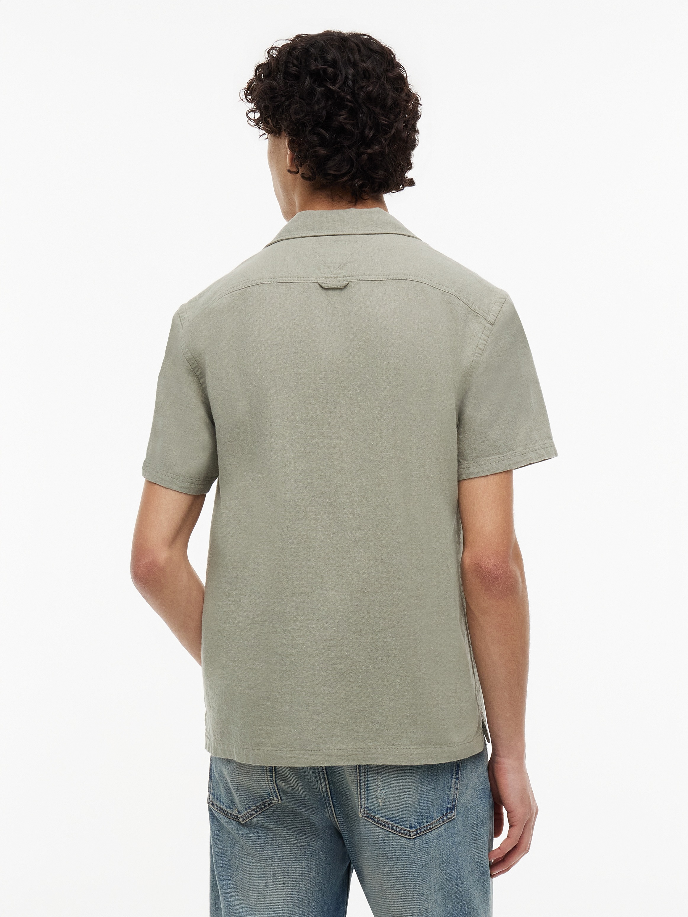 Tommy Jeans Leinenhemd "TJM REGULAR LINEN BLEND CAMP" mit Reverskragen günstig online kaufen