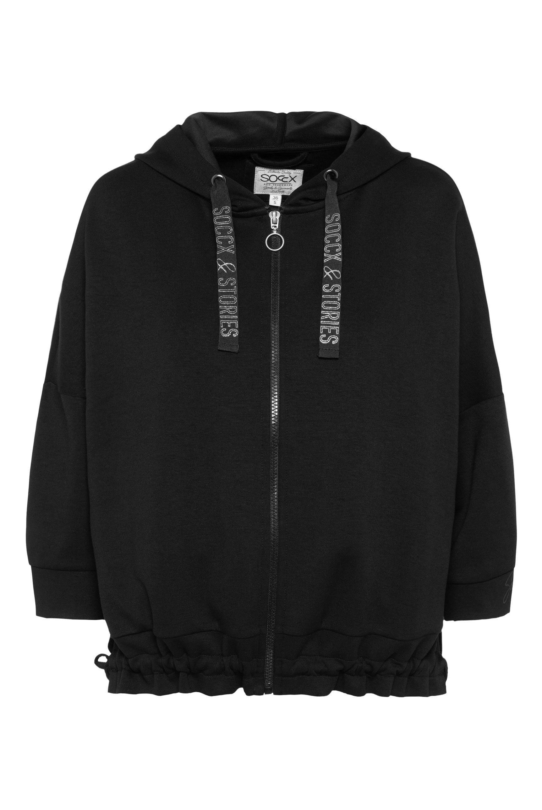 SOCCX Kapuzensweatjacke, mit überschnittenen Schultern
