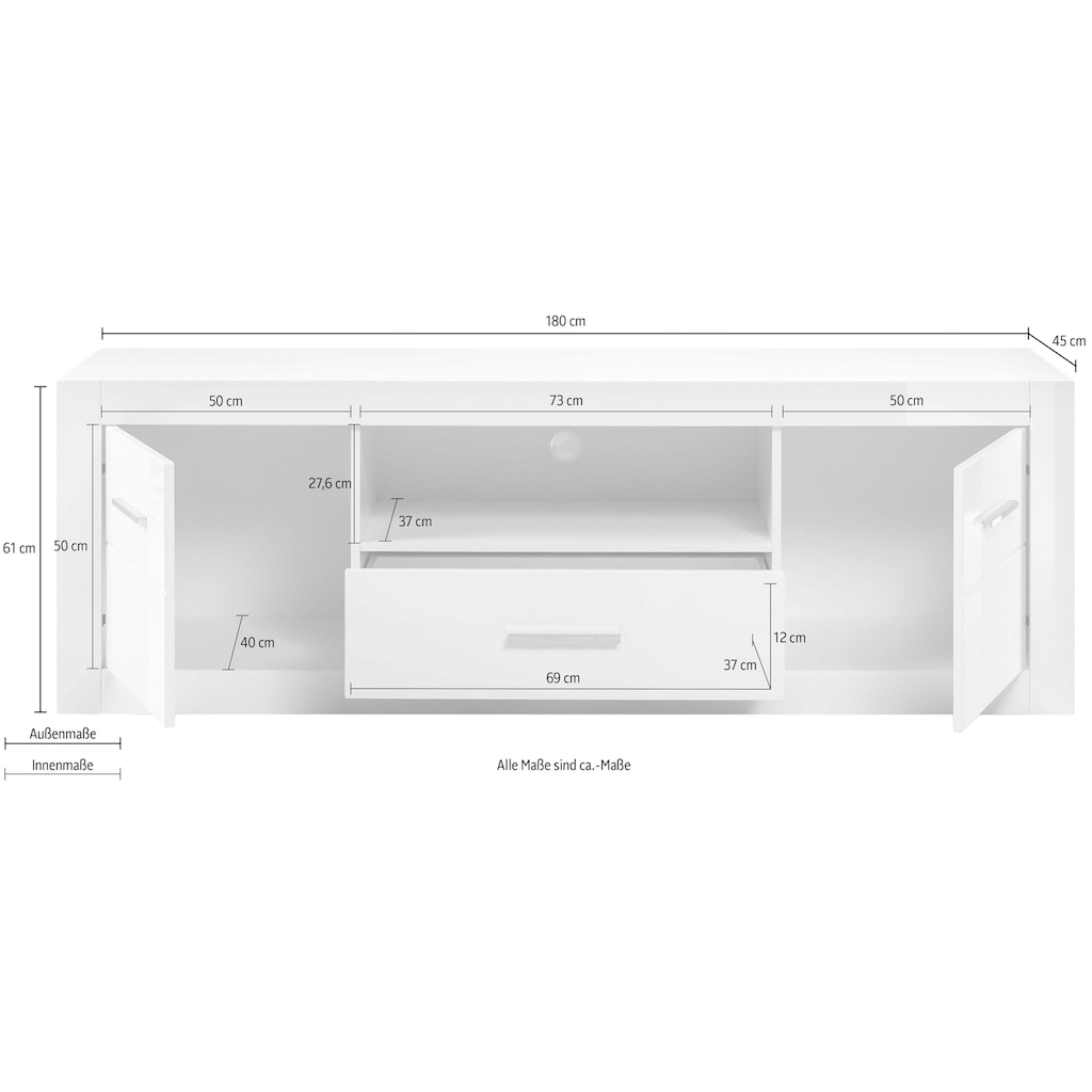 INOSIGN Lowboard »BIANCO«