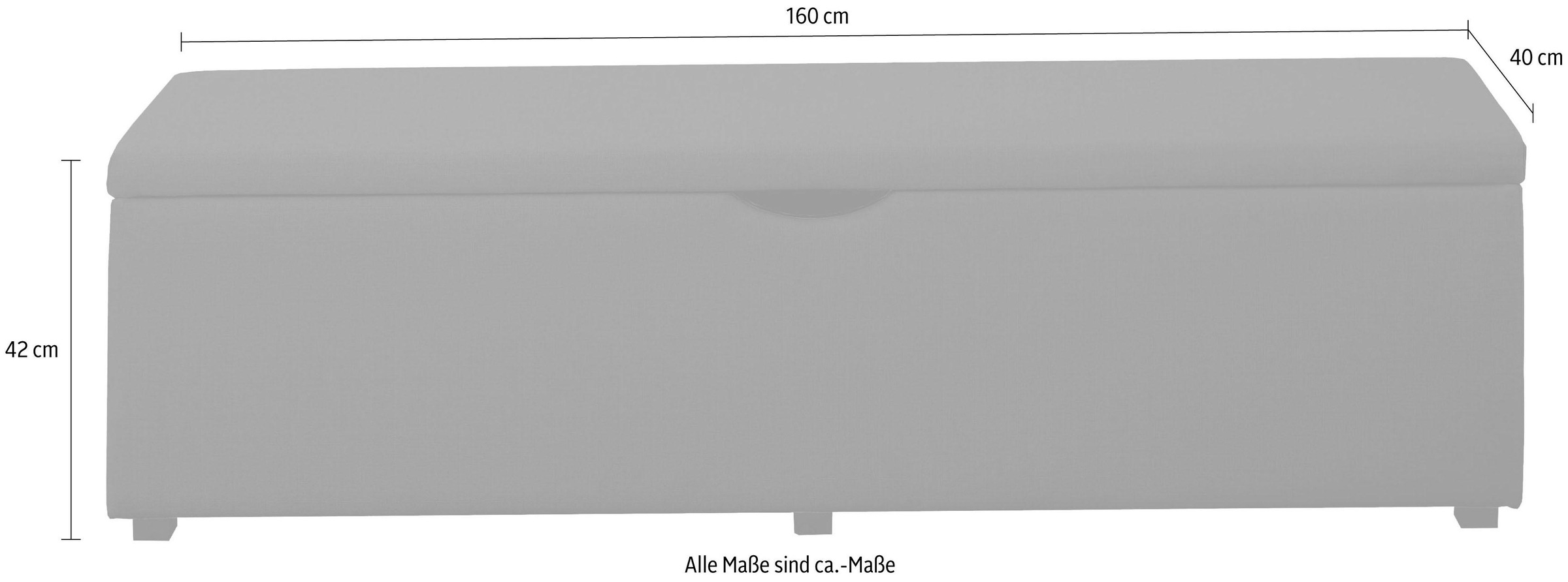 Home affaire "Standard" Breite 120cm oder 160cm, auch als Garderobenbank oder Bettbank