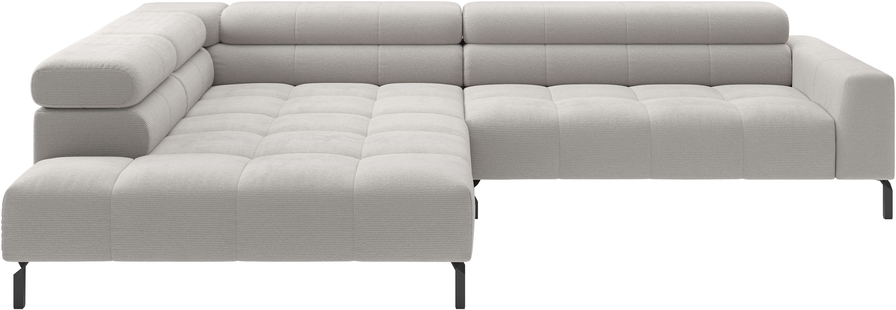 Home affaire Ecksofa "Claya, 311 cm breit, L-Form, inkl. Kopfteilverstellung" wahlweise elektrischer Sitzvorzug