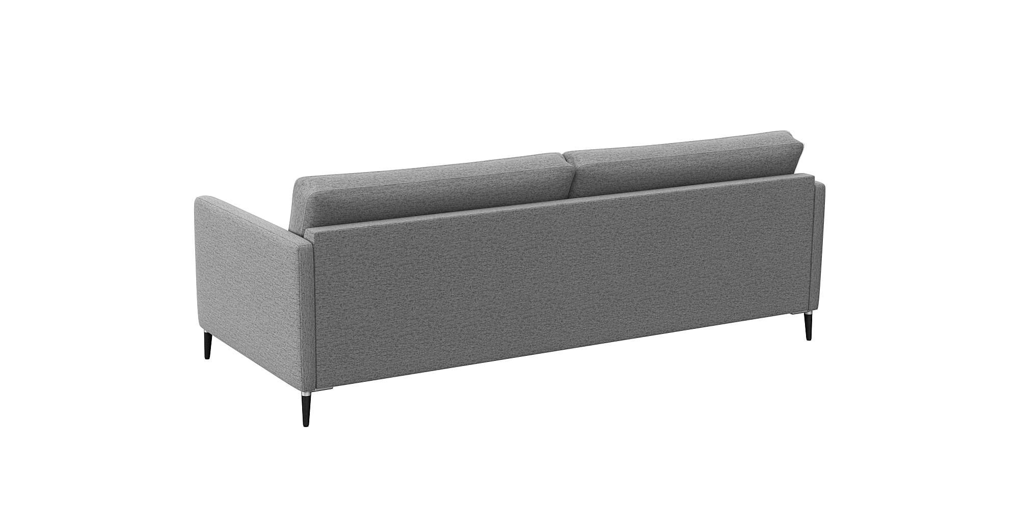 FLEXLUX 3-Sitzer »Fiore, super Sitzkomfort durch Kaltschaum im Sitz«, schmale Armlehnen, Füße Alu+schwarz