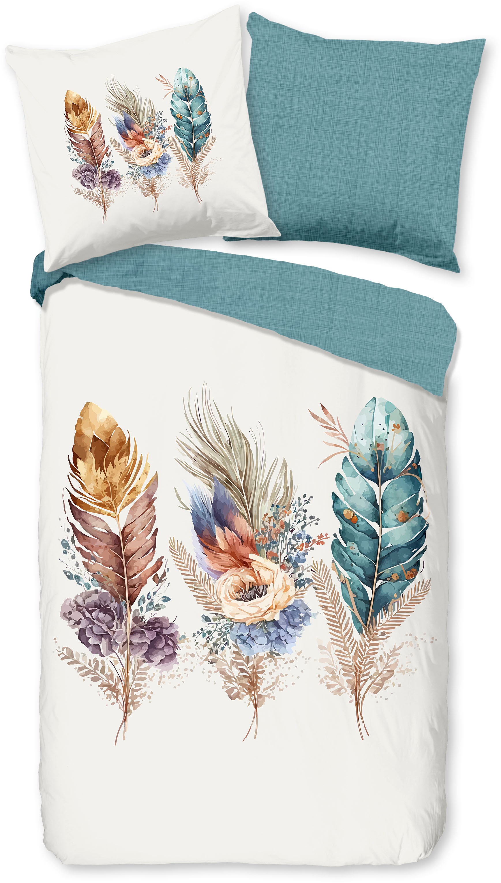 good morning Wendebettwäsche "Via" 2 Stk. 100% Baumwolle, 135x200, Reißvers günstig online kaufen