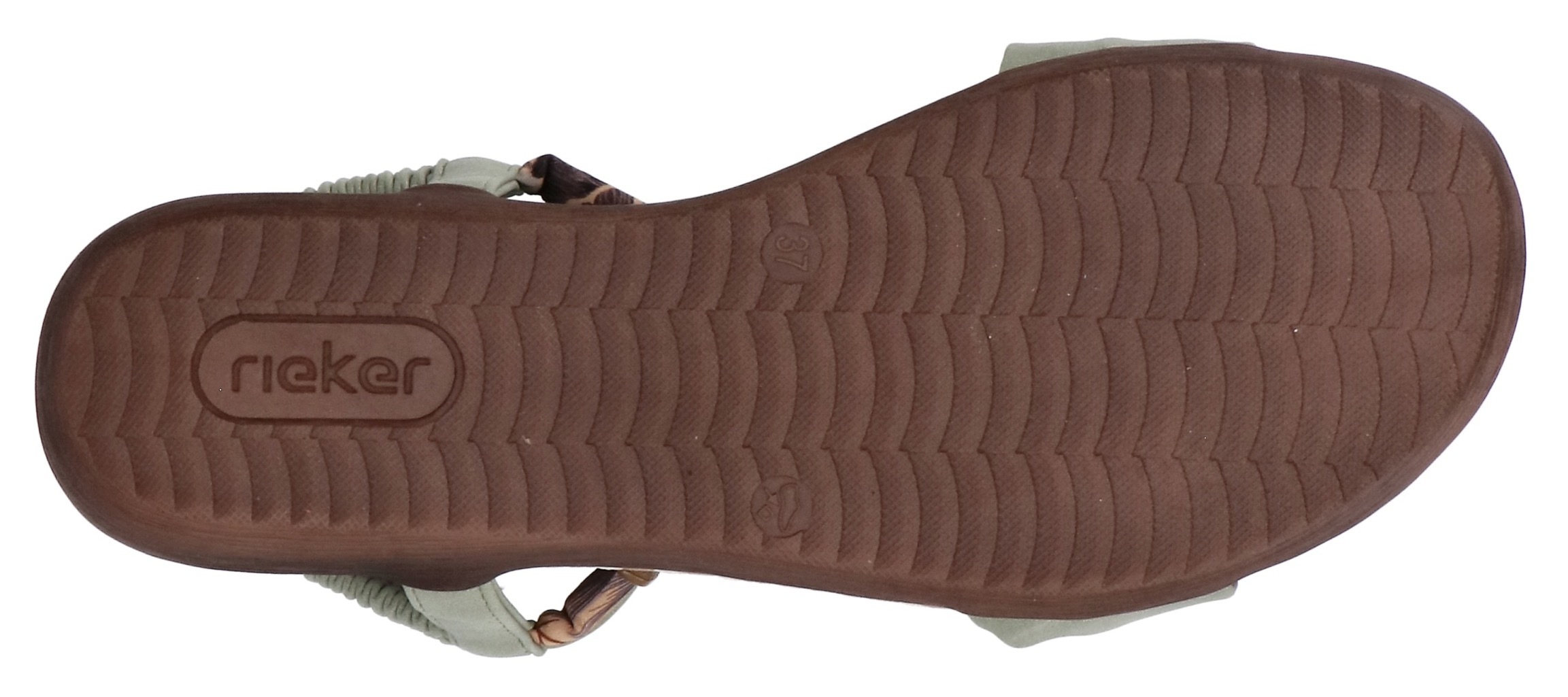Rieker Sandale  Sommerschuh, Urlaubsschuh, Fersenriemchen mit Gummizug
