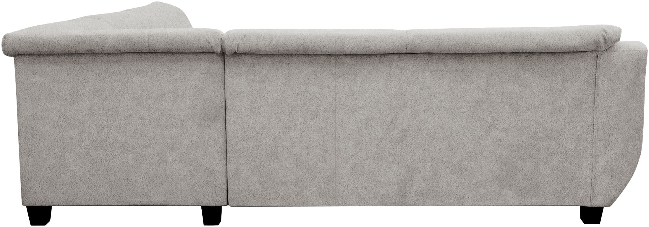 OTTO home Ecksofa »Silkeborg 251 x 251 cm, formschönes Sofa mit dunklen Füßen« aus haustierfreundlichem Pet Friendly Bezug