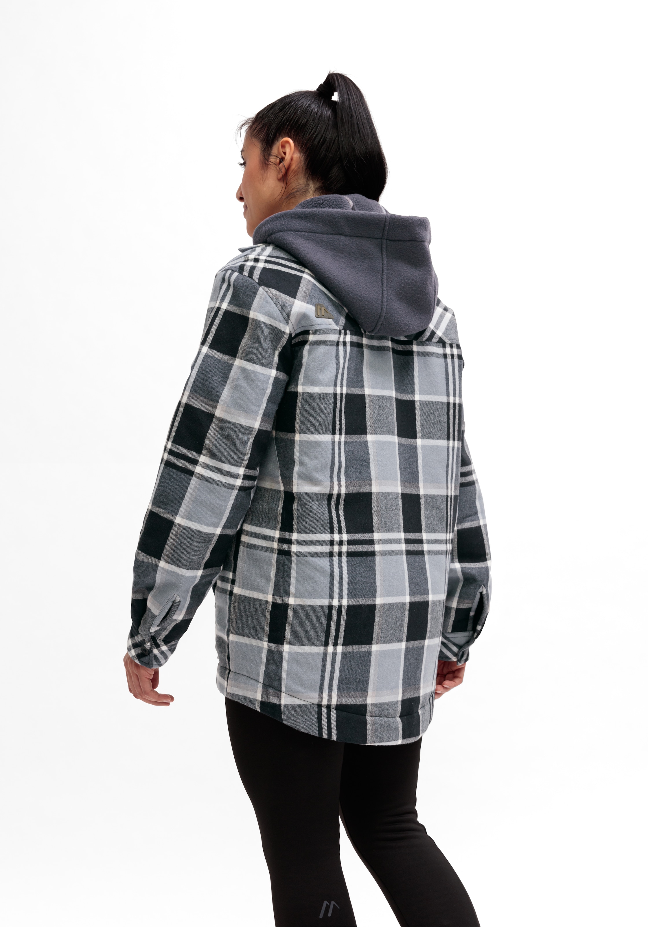 Maier Sports Flanellbluse »Camquadri W« wattiertes Damen Hemd im klassischen Karo-Look