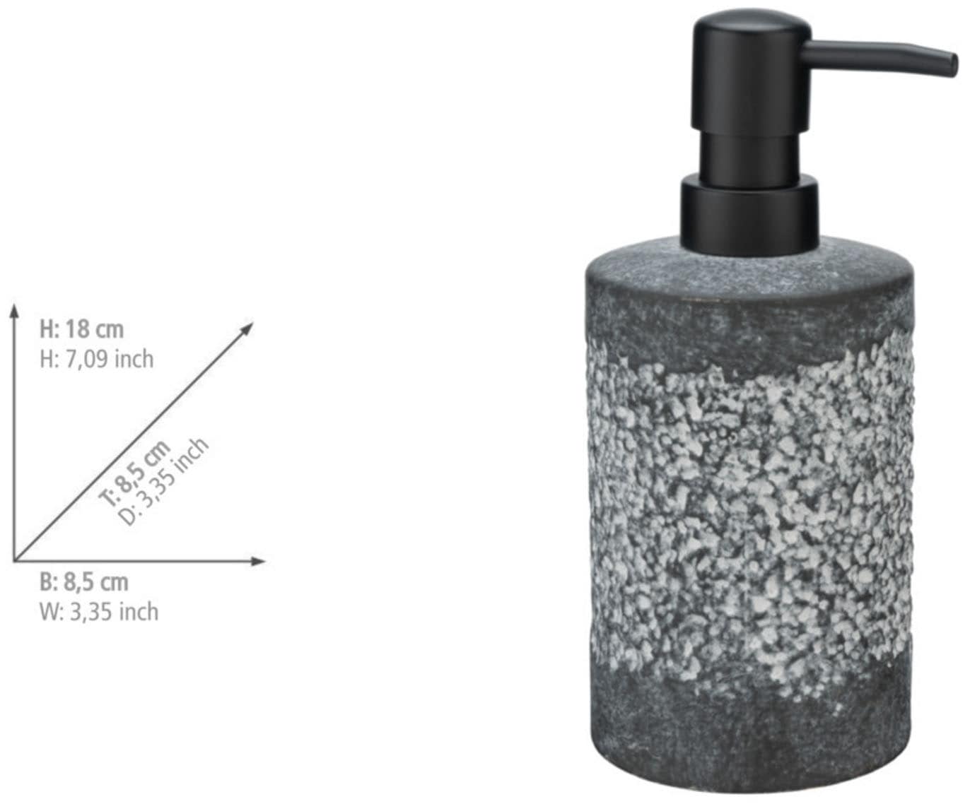 WENKO Badaccessoire-Set »Anfo« bestehend aus Seifenspender, WC-Garnitur, Zahnputzbecher