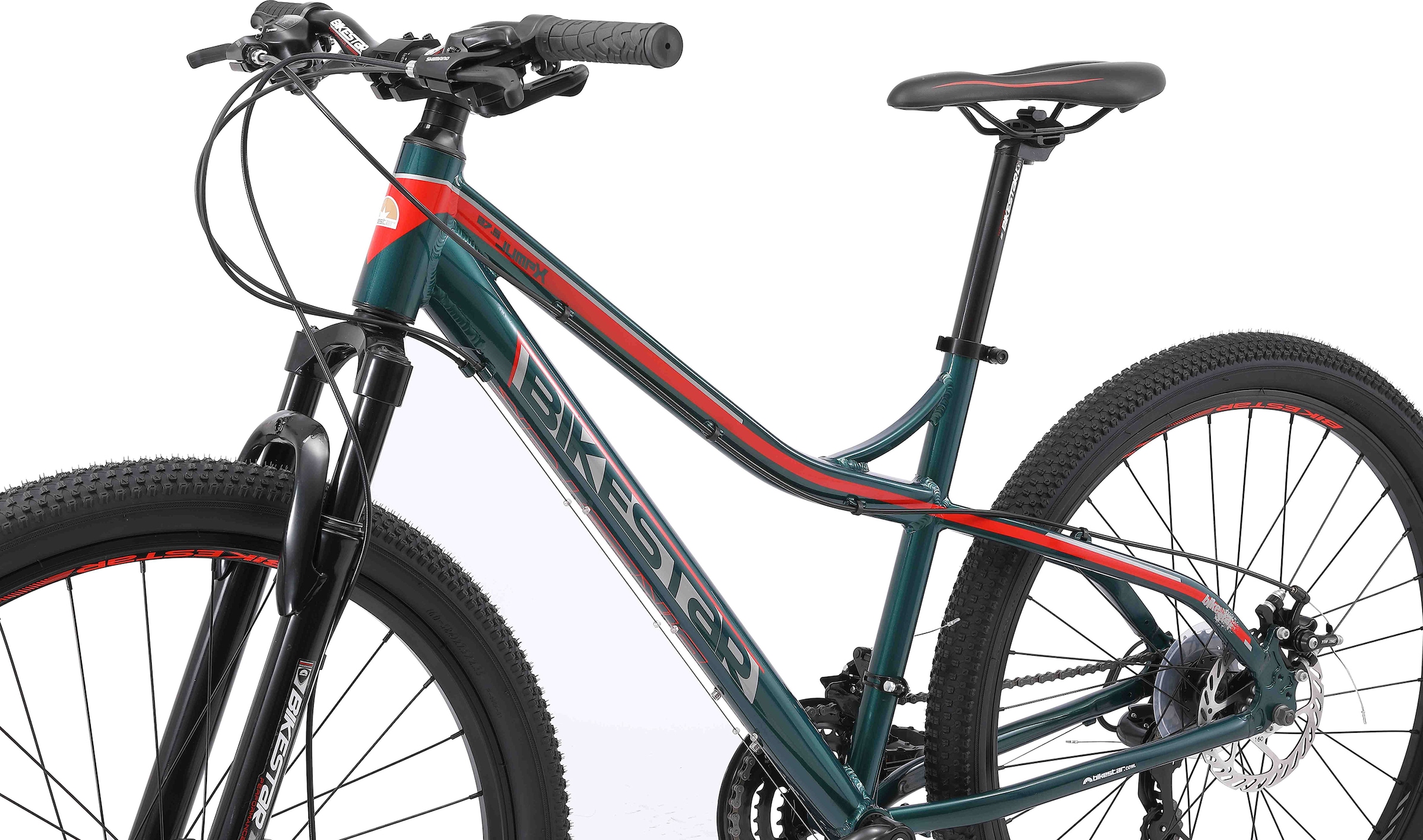 Bikestar Mountainbike, 21 Gang, Shimano, RD-TY300 Schaltwerk, Kettenschaltung, für Damen und Herren, Kettenschaltung