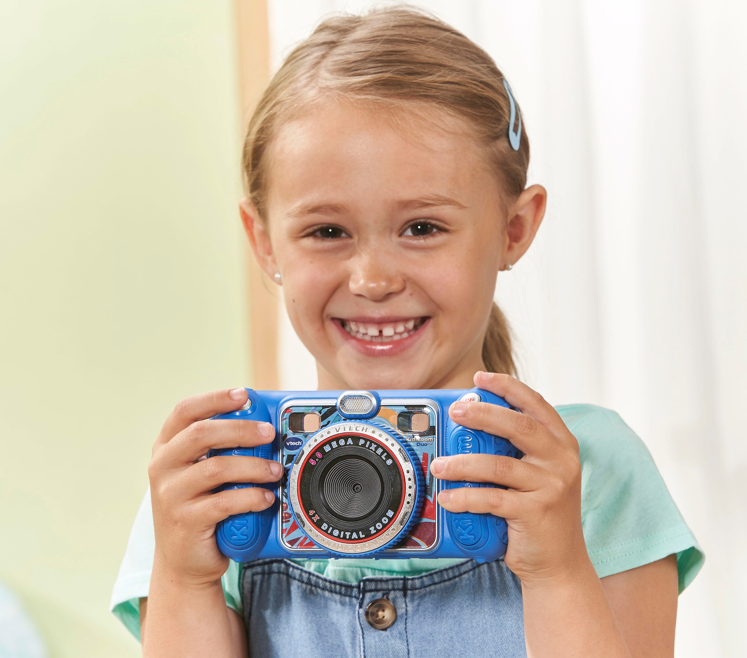 Vtech® Kinderkamera »KidiZoom Duo Tragetasche Pro, BAUR blau«, inklusive 