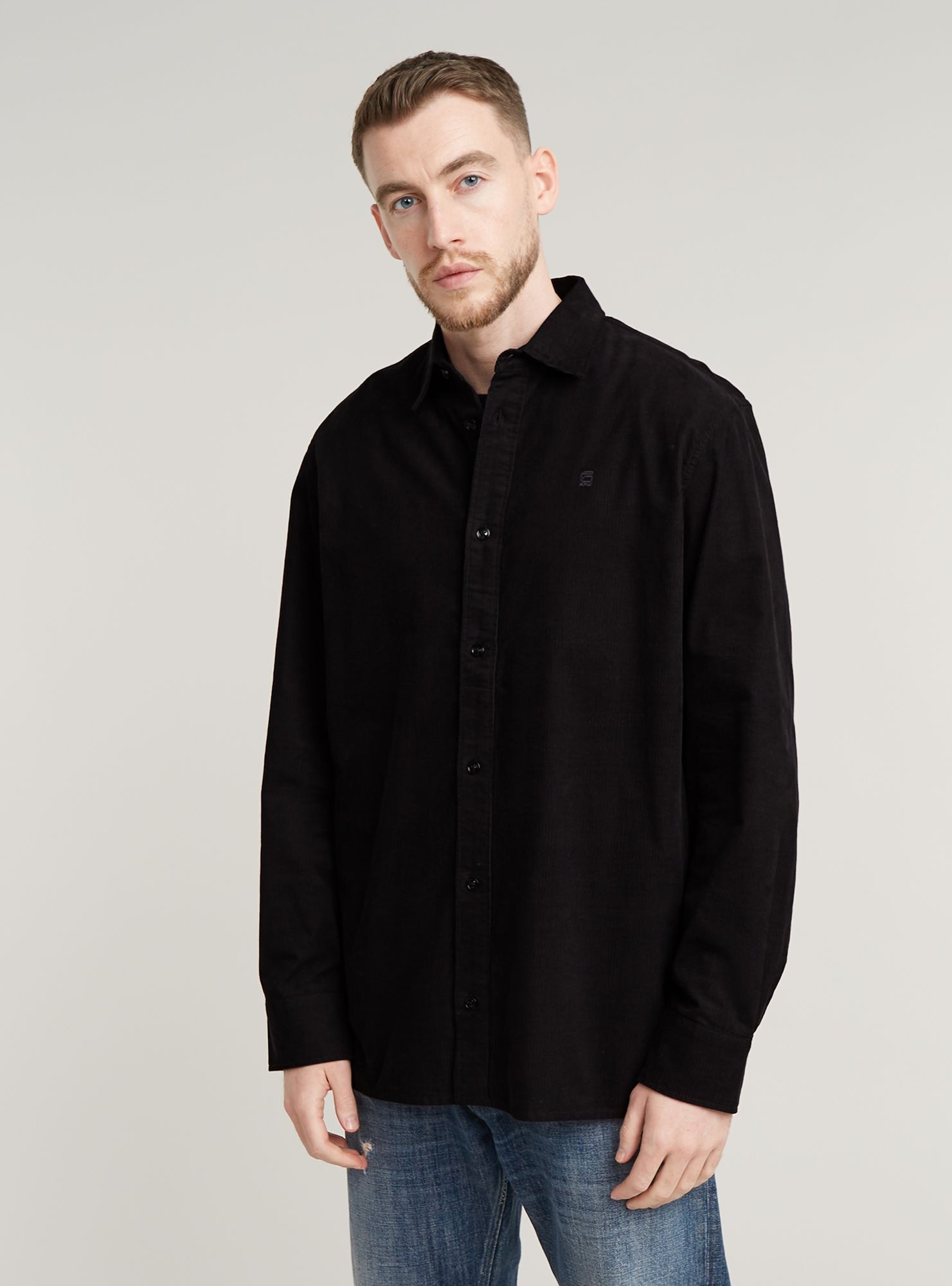 G-STAR Langarmshirt "Clean Regular Hemd" günstig online kaufen