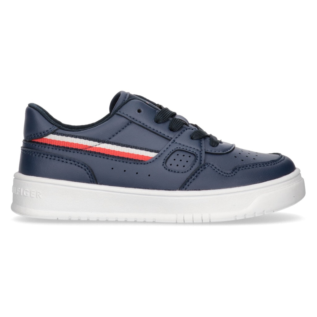 Tommy Hilfiger Sneaker »STRIPES LOW CUT LACE-UP SNEAKER BLUE« im angesagten Retro-Look
