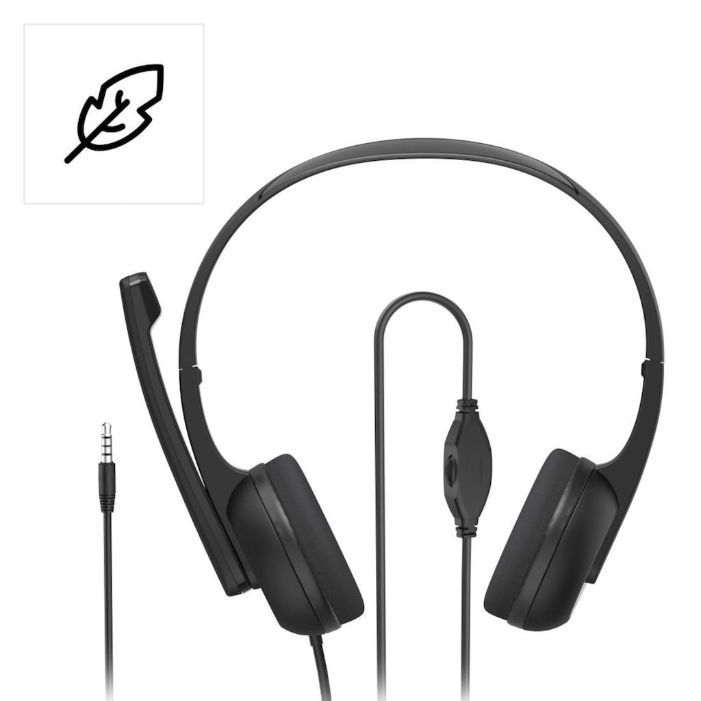 Hama PC-Headset »PC-Office-Headset "HS-P150 V2", Stereo, Schwarz«