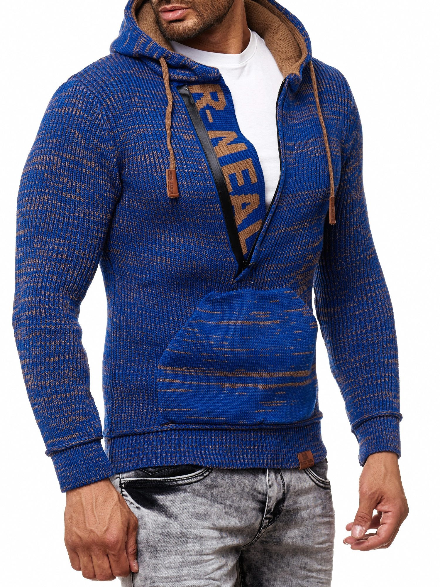 Rusty Neal Kapuzensweatshirt, mit stylischem Ausschnitt
