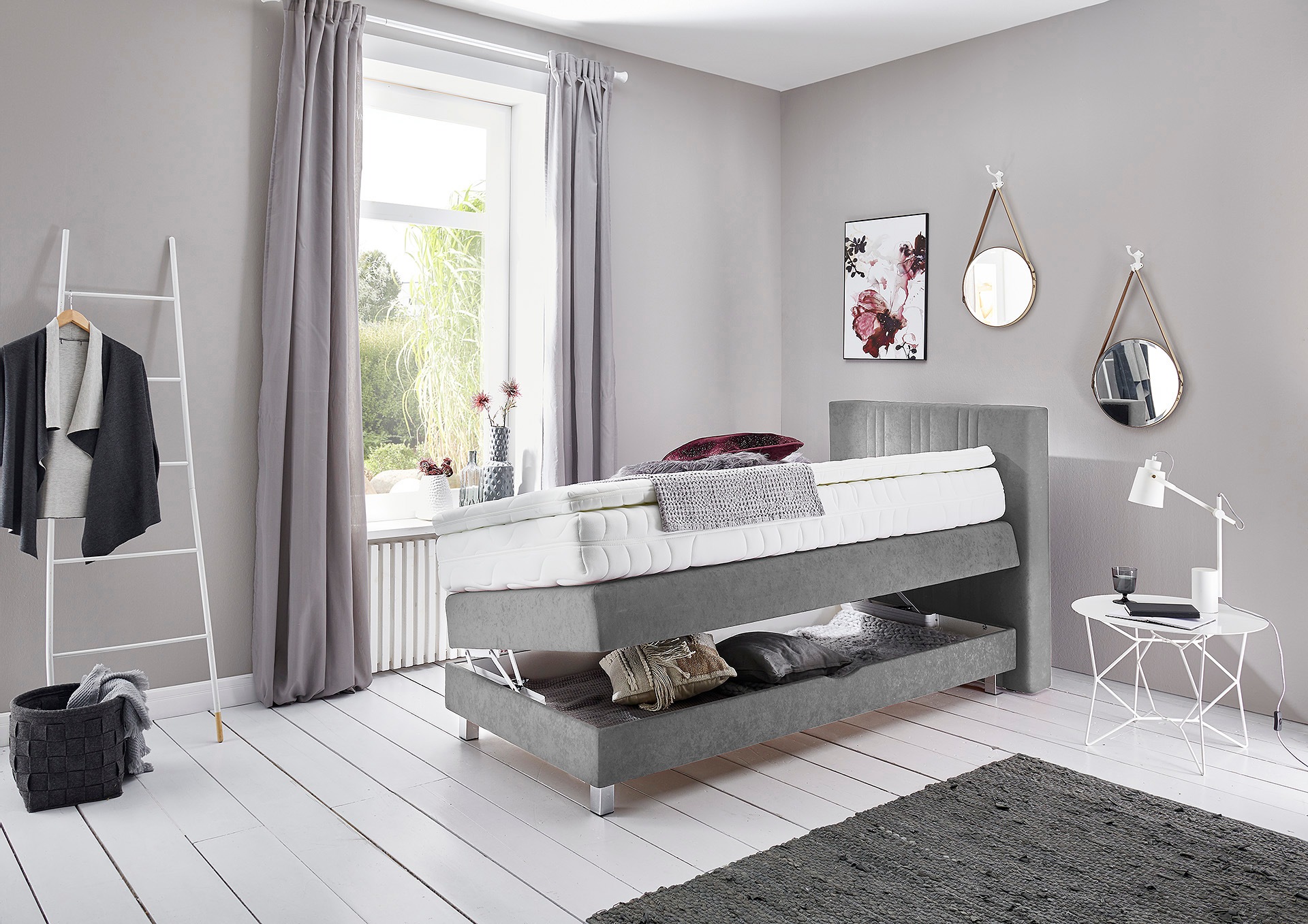 Westfalia Schlafkomfort Boxspringbett, wahlweise mit Bettkasten und Topper