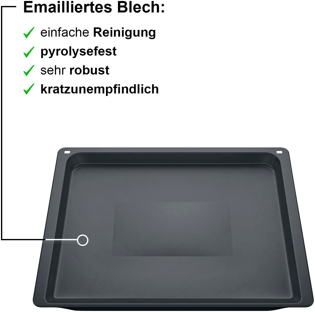 BOSCH Backblech »HEZ631070«, Stahl