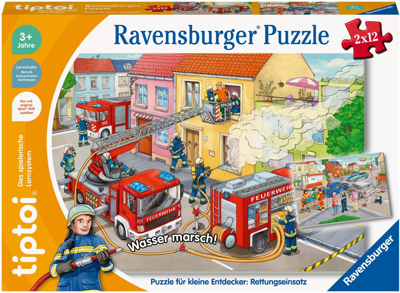 Ravensburger Puzzle »tiptoi® Puzzle für kleine Entdecker: Rettungseinsatz«, Made in Europe, FSC® - schützt Wald - weltweit