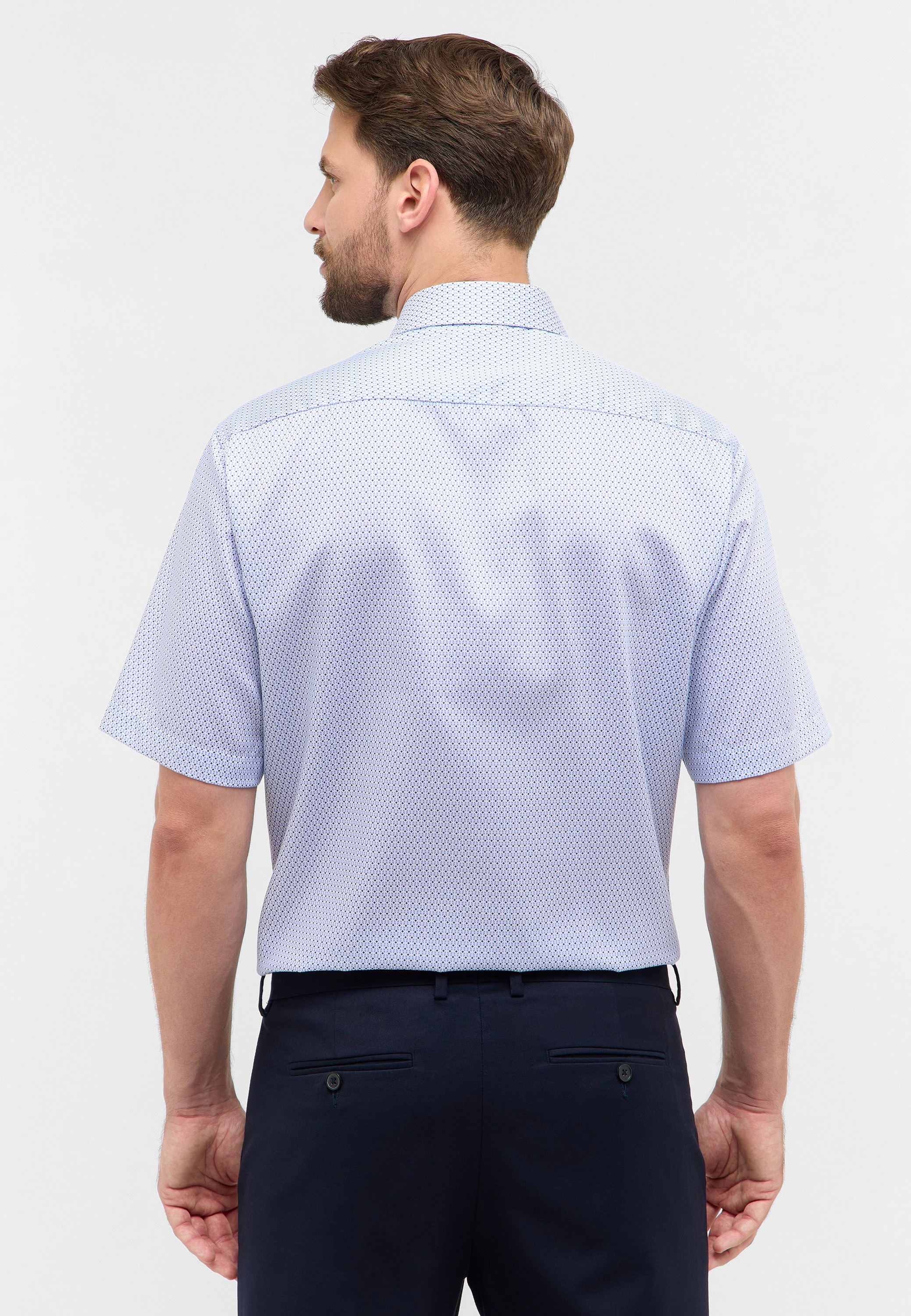 Eterna Kurzarmhemd, NON IRON (bügelfrei)