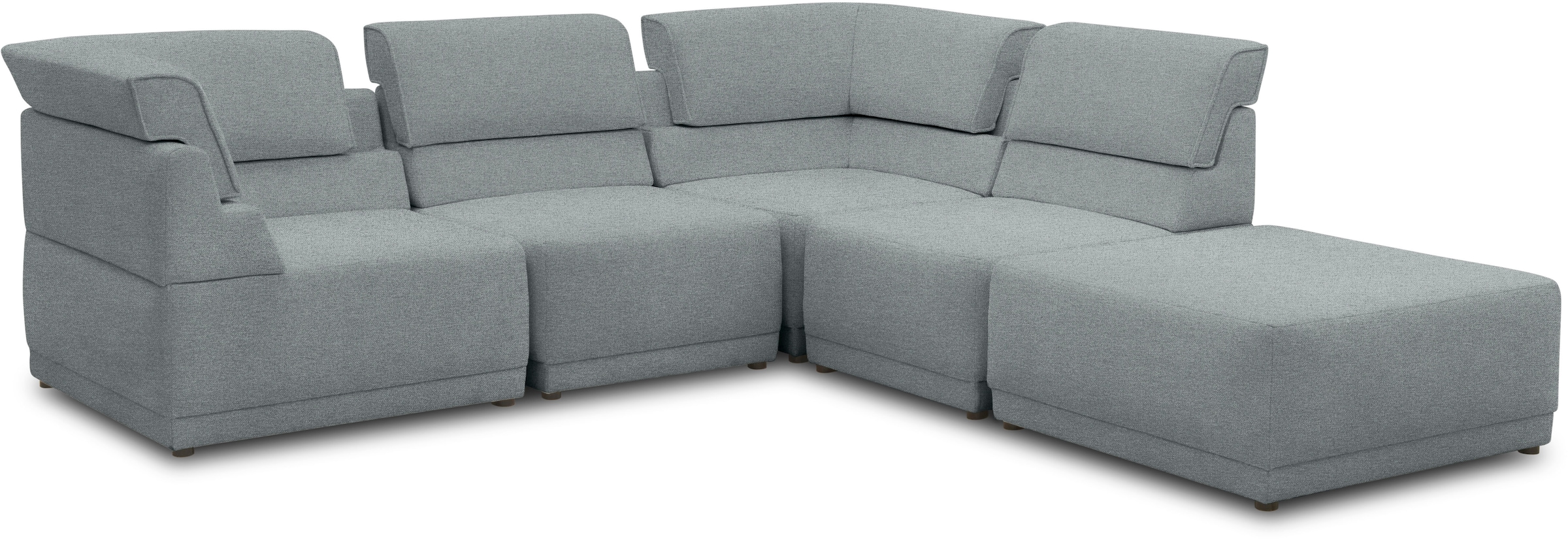 DOMO collection Loungesofa »800007«, (Set, 5 Teile), Rückenkissen aufstellbar, unendlich erweiterbar