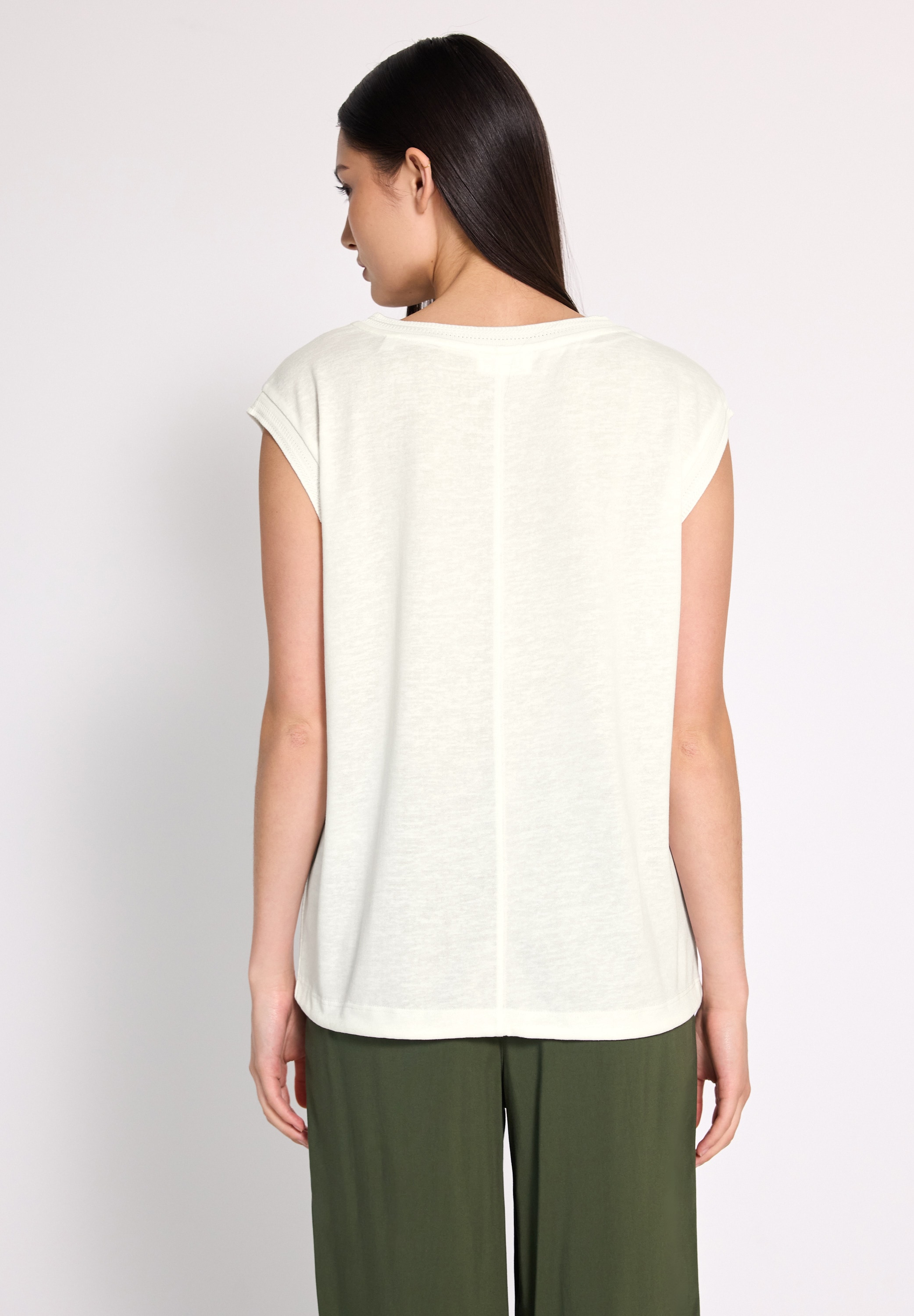 STREET ONE STUDIO T-Shirt, mit Elastiksaum und Tunnelzug