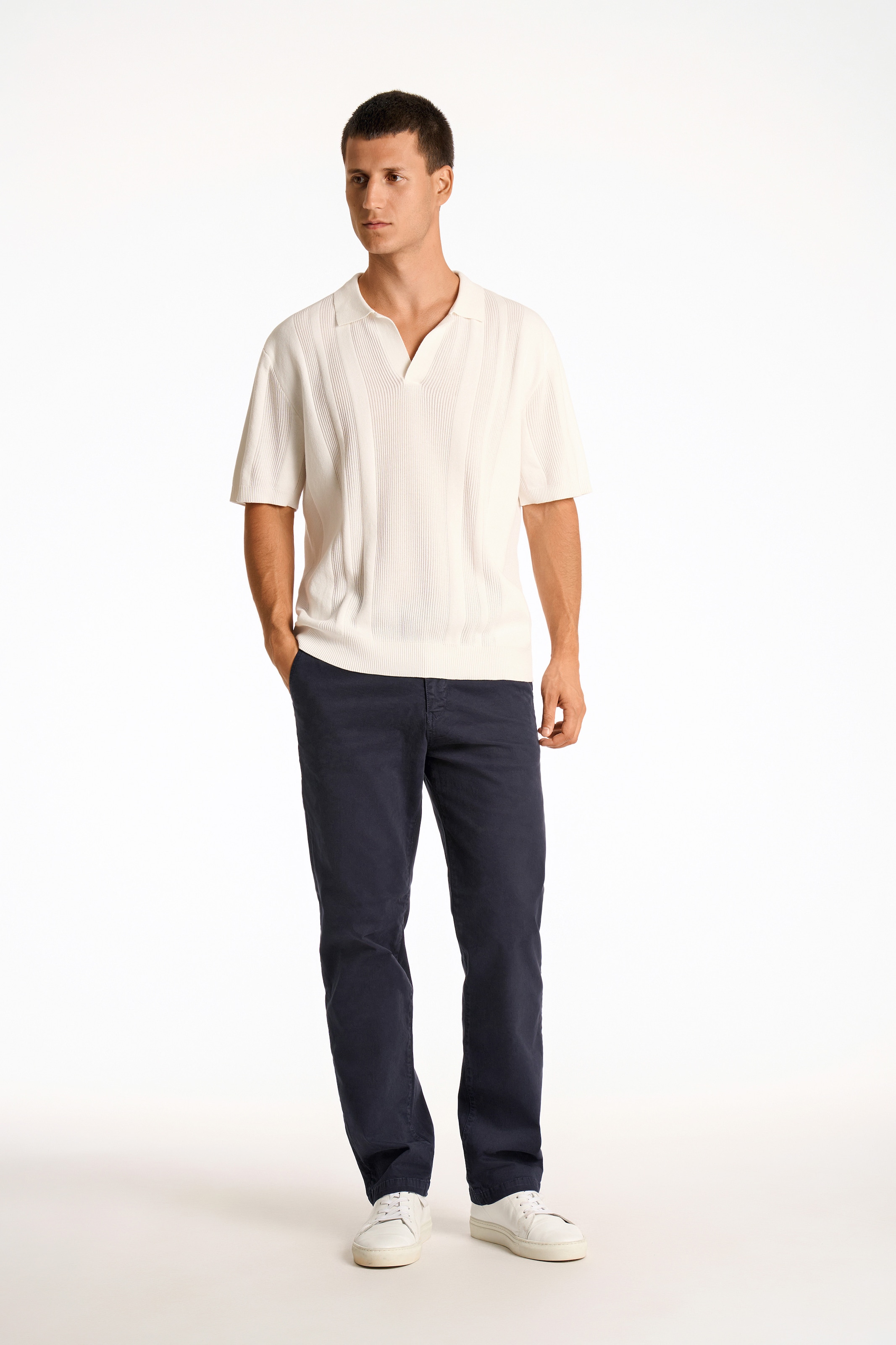 LINDBERGH Kurzarmpullover, mit Struktur-Muster