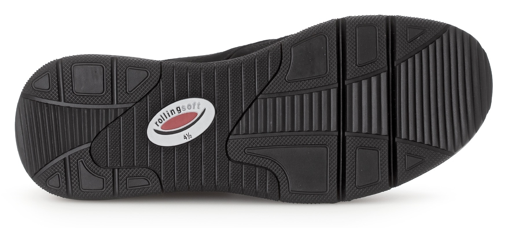 Gabor Rollingsoft Keilsneaker, Freizeitschuh, Halbschuh, Schnürschuh, Logoschriftzug an der Ferse