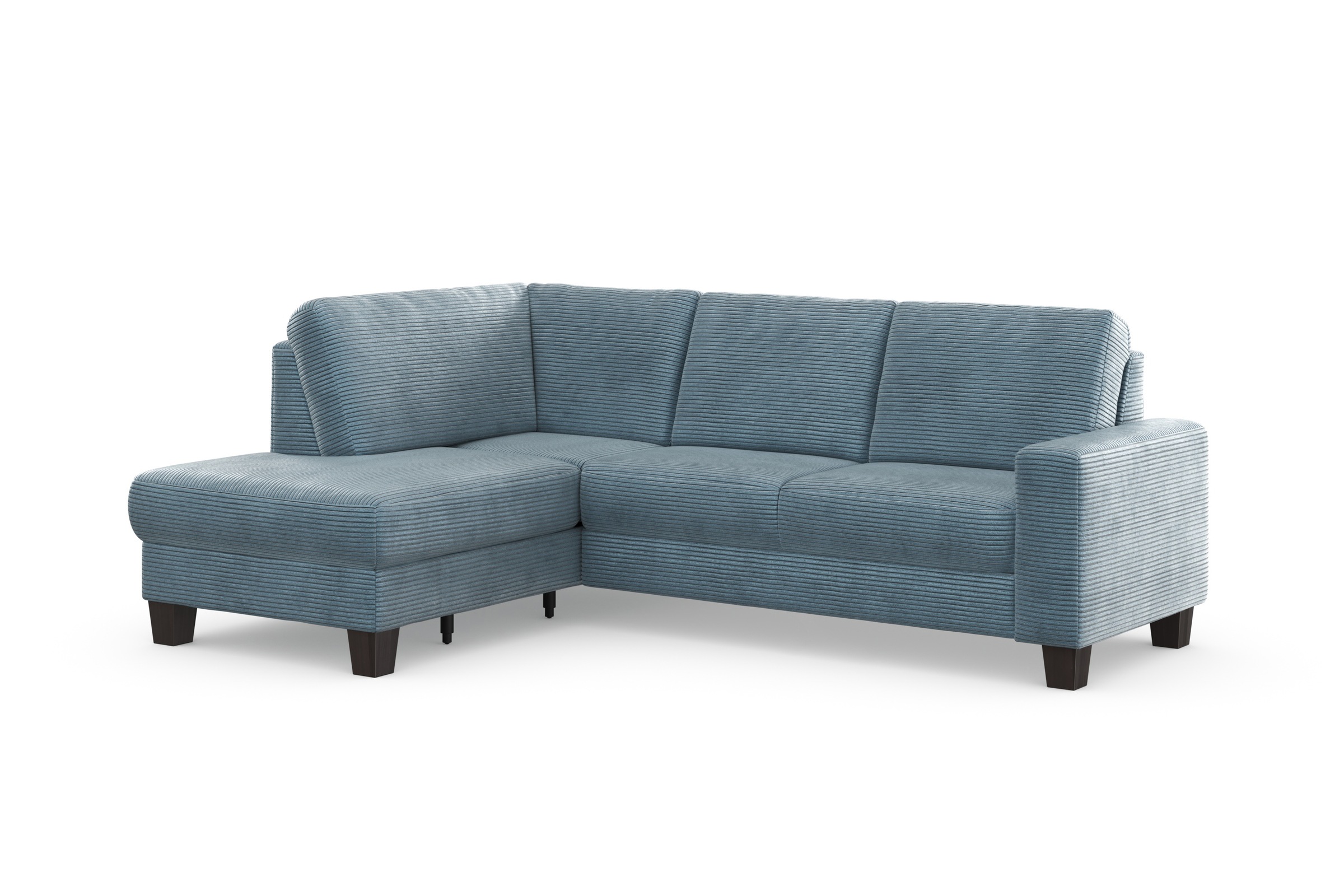 Home affaire Ecksofa »Summer L-Form«, mit Ottomane, mit oder ohne Bettfunktion und Bettkasten, Cord-Bezug