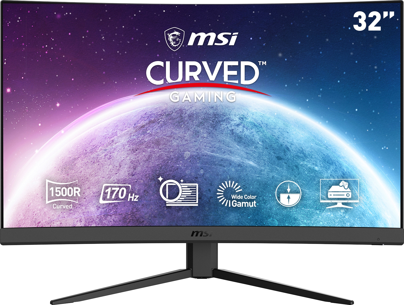 MSI Curved-Gaming-LED-Monitor »Optix G32C4 E2«, 3 px, Jahre 1 Full Herstellergarantie Hz, 1080 HD, ms 1920 BAUR 170 Reaktionszeit, x Zoll, 80 | cm/32