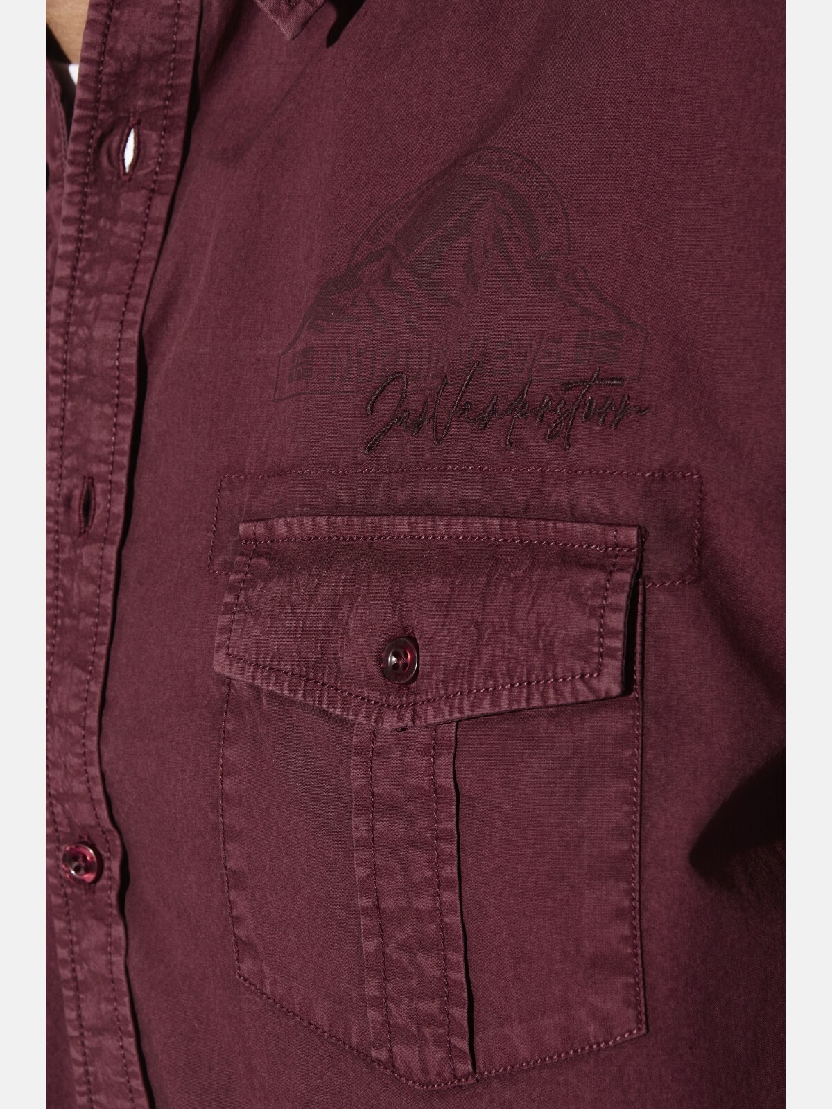 Jan Vanderstorm Kurvin Short Sleeve Shirt Dark Red 5XL 3