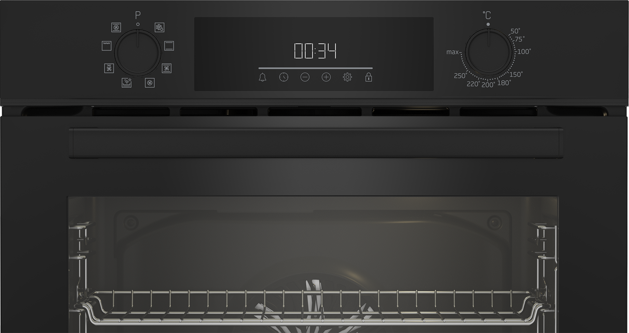 BEKO Backofen »BBIM12300B« mit Teleskopauszug nachrüstbar mit SteamShine Gleichmäßige Heißluft im Backofen mit AeroPerfect