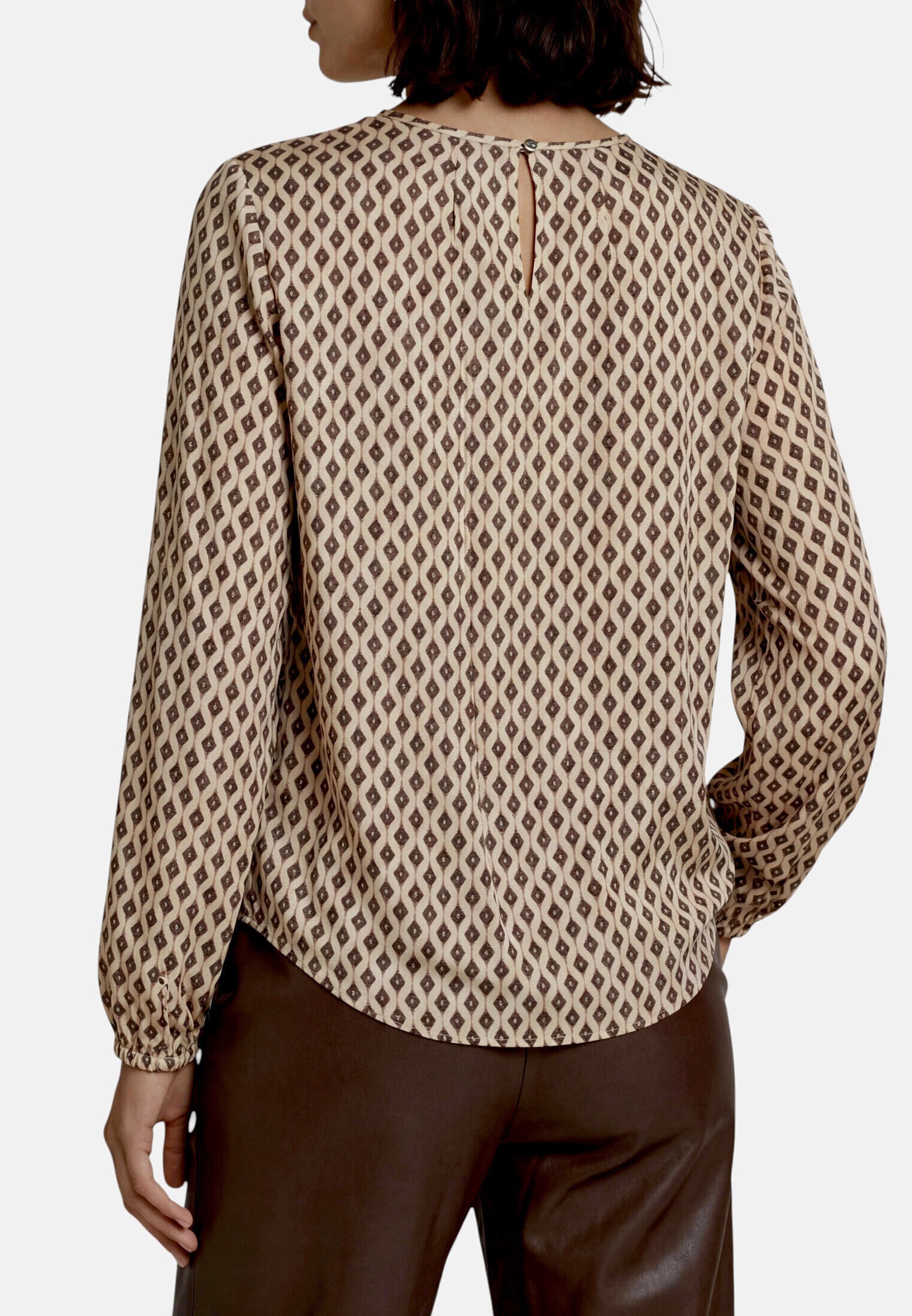 Zero Satinbluse »Damen mit Print.«