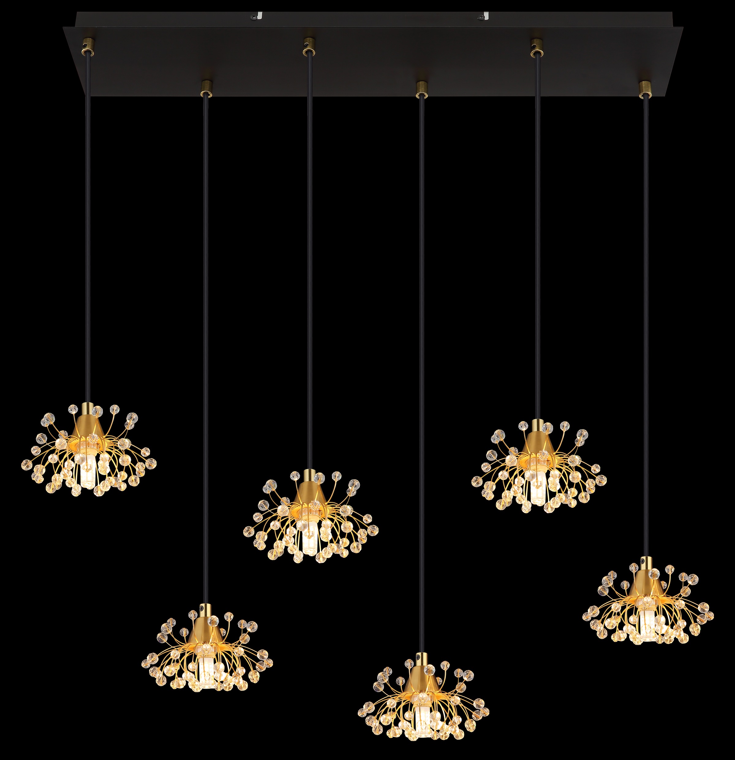 GLOBO LIGHTING Hängeleuchte »FIORE«, Leuchtmittel G9 | ohne Leuchtmittel, Hängelampe/Pendelleuchte/Esszimmer/Wohnzimmer/Esstisch