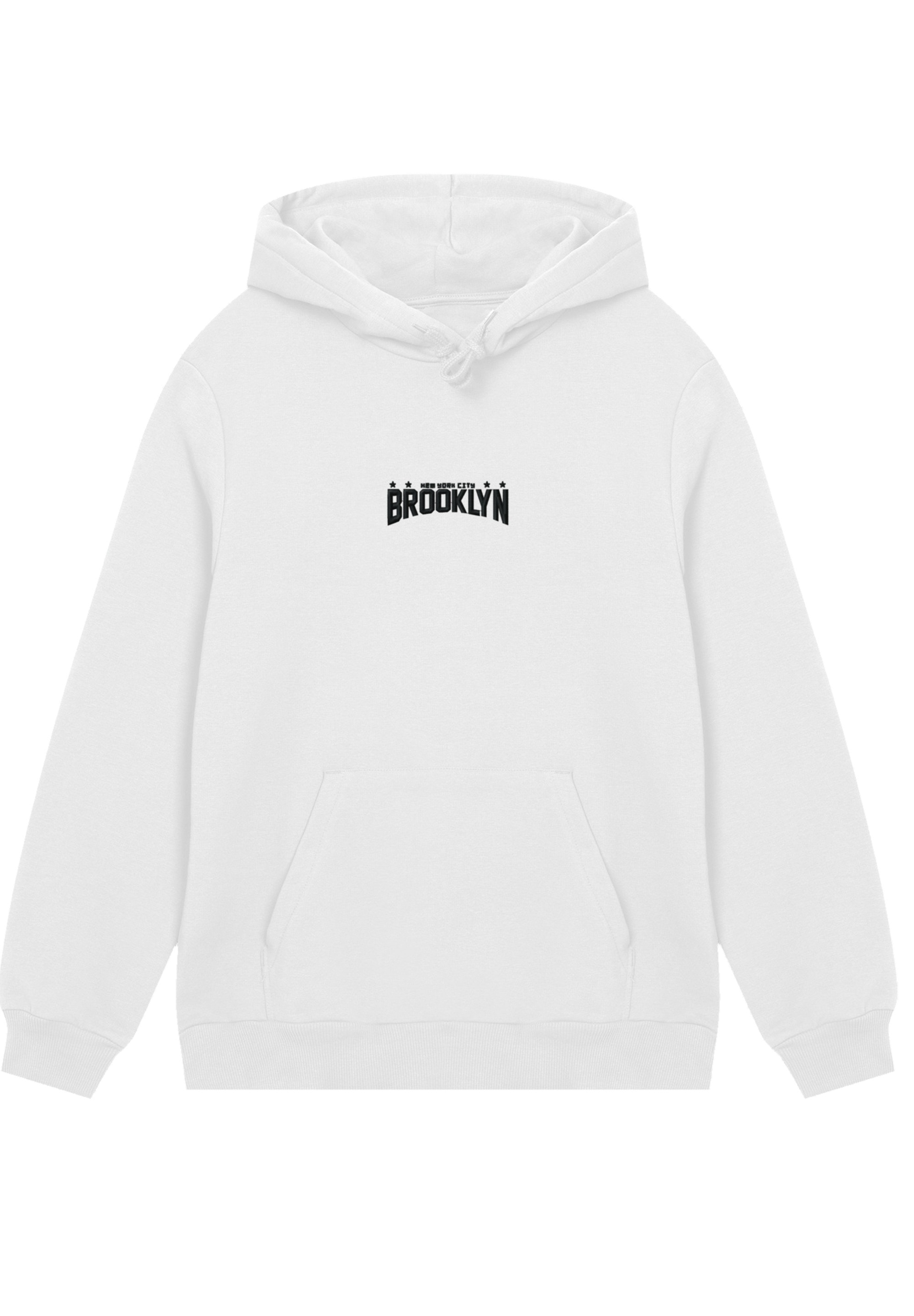 F4NT4STIC Kapuzenpullover »Brooklyn New York Bestickt«, Premium Qualität