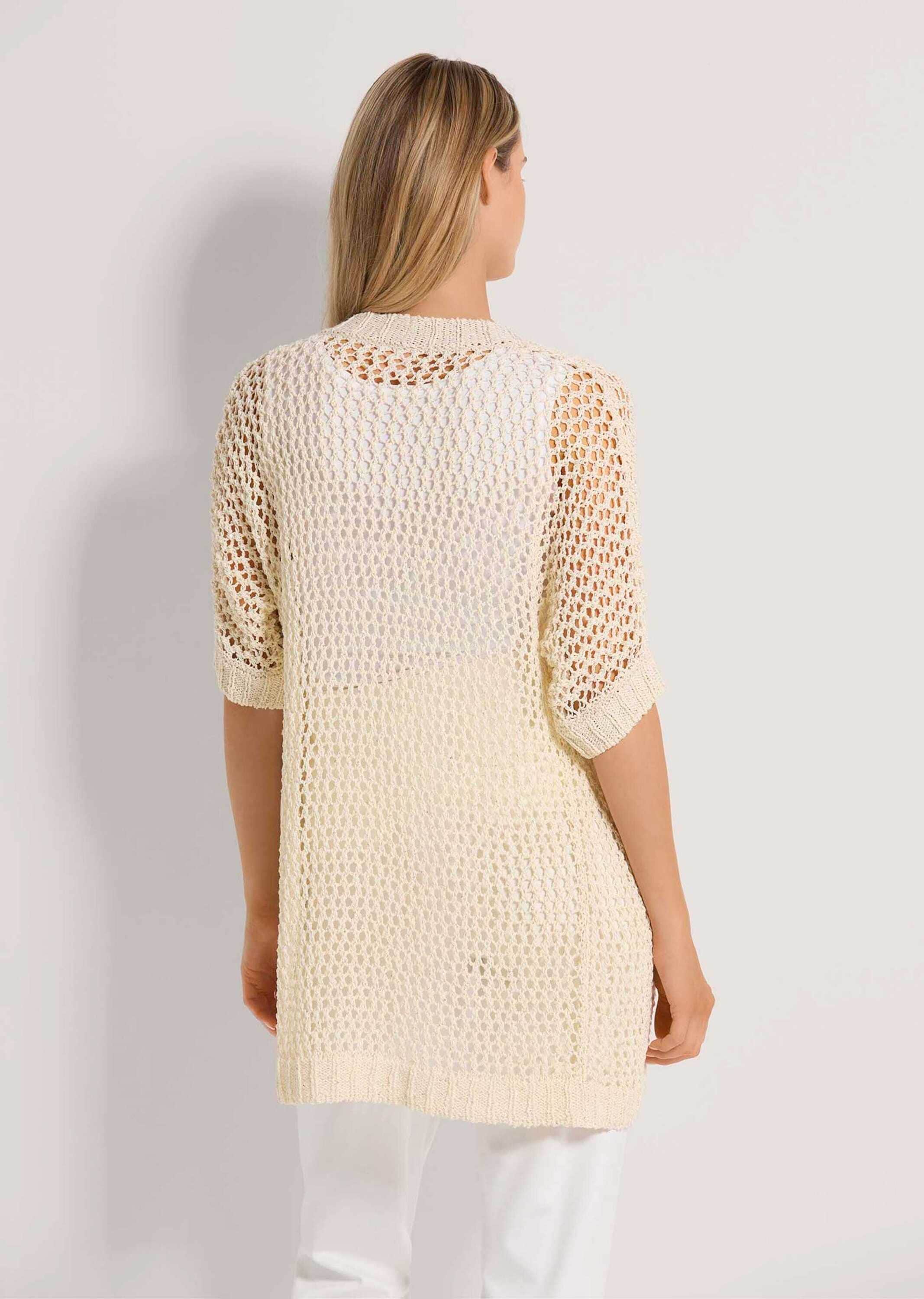 MADELEINE Strickjacke »Strickjacke Lange Strickjacke mit Glanz-Effekt«