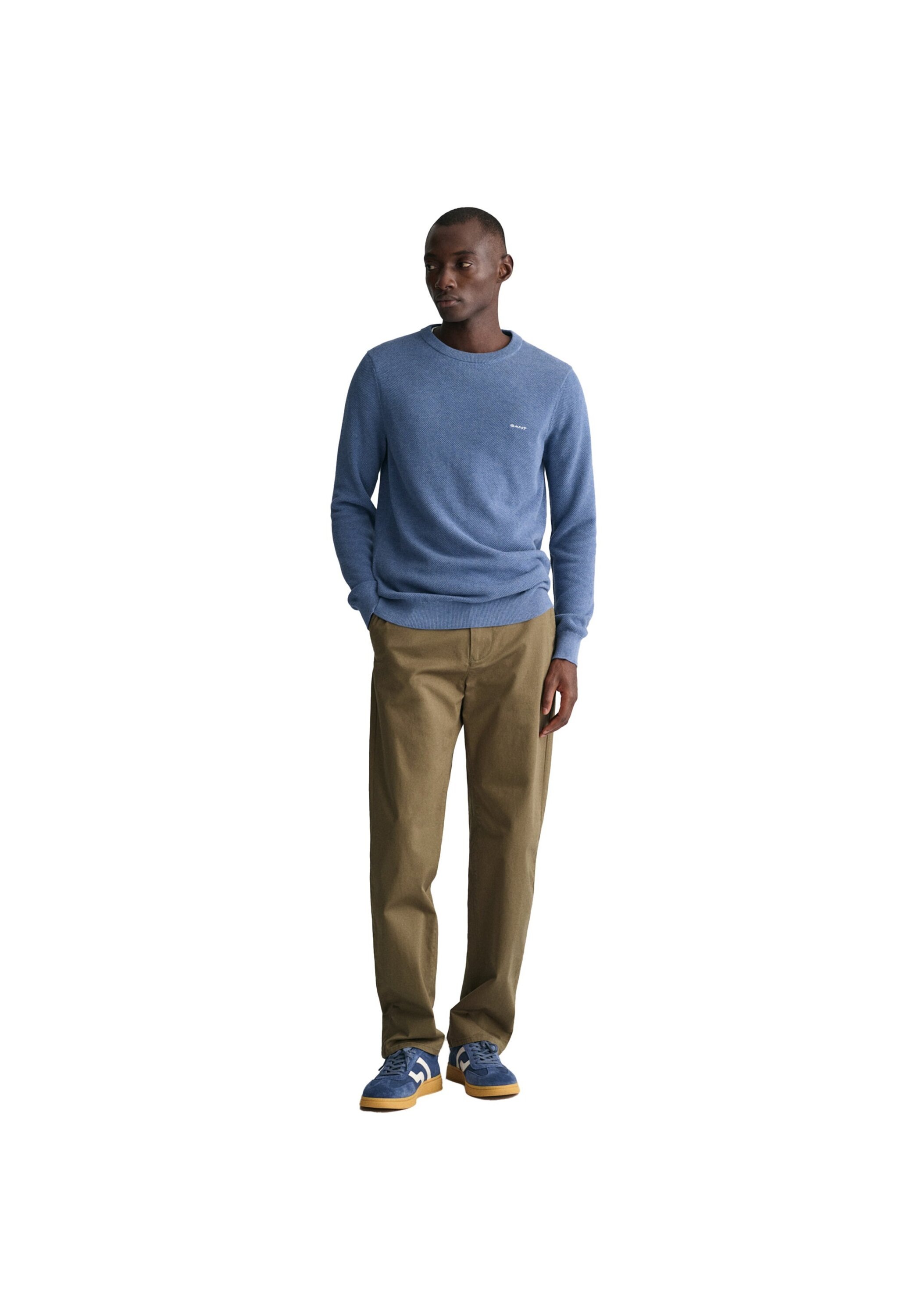 Gant Sweater »Strickpullover COTTON PIQUE C-NECK«