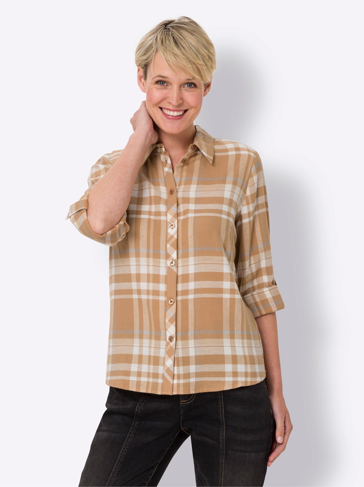 Classic Basics Flanellbluse günstig online kaufen