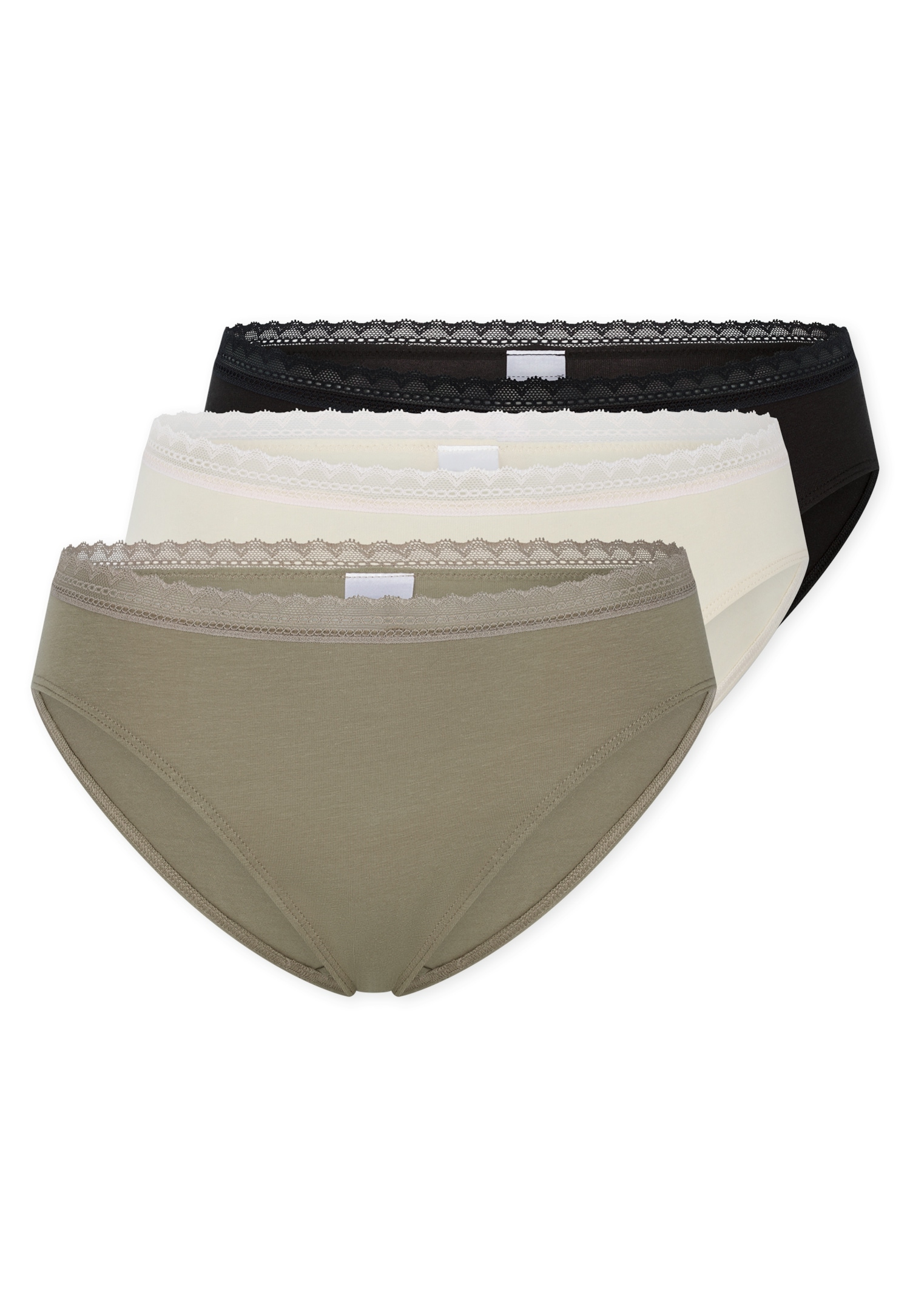 Schiesser Rioslip "Modern Multipacks" Spitzenbänder, Baumwollmischung, Single Jersey