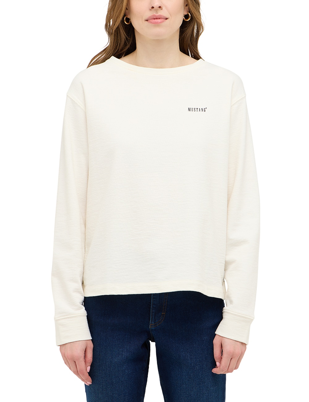 MUSTANG Langarmshirt "Damen Style Roseville" günstig online kaufen