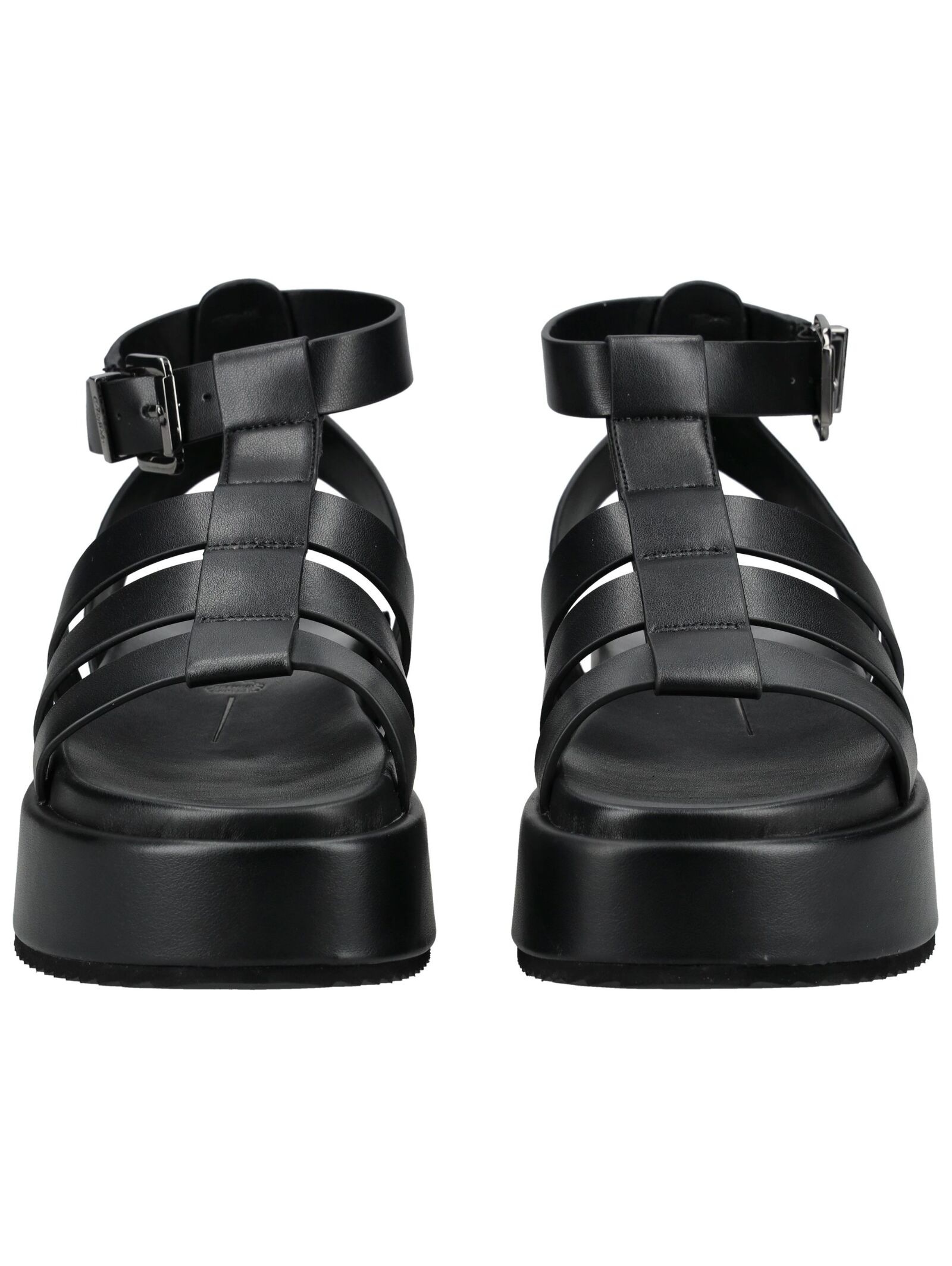 Buffalo Plateausandaletten »Buffalo Sandalen Lederimitat«