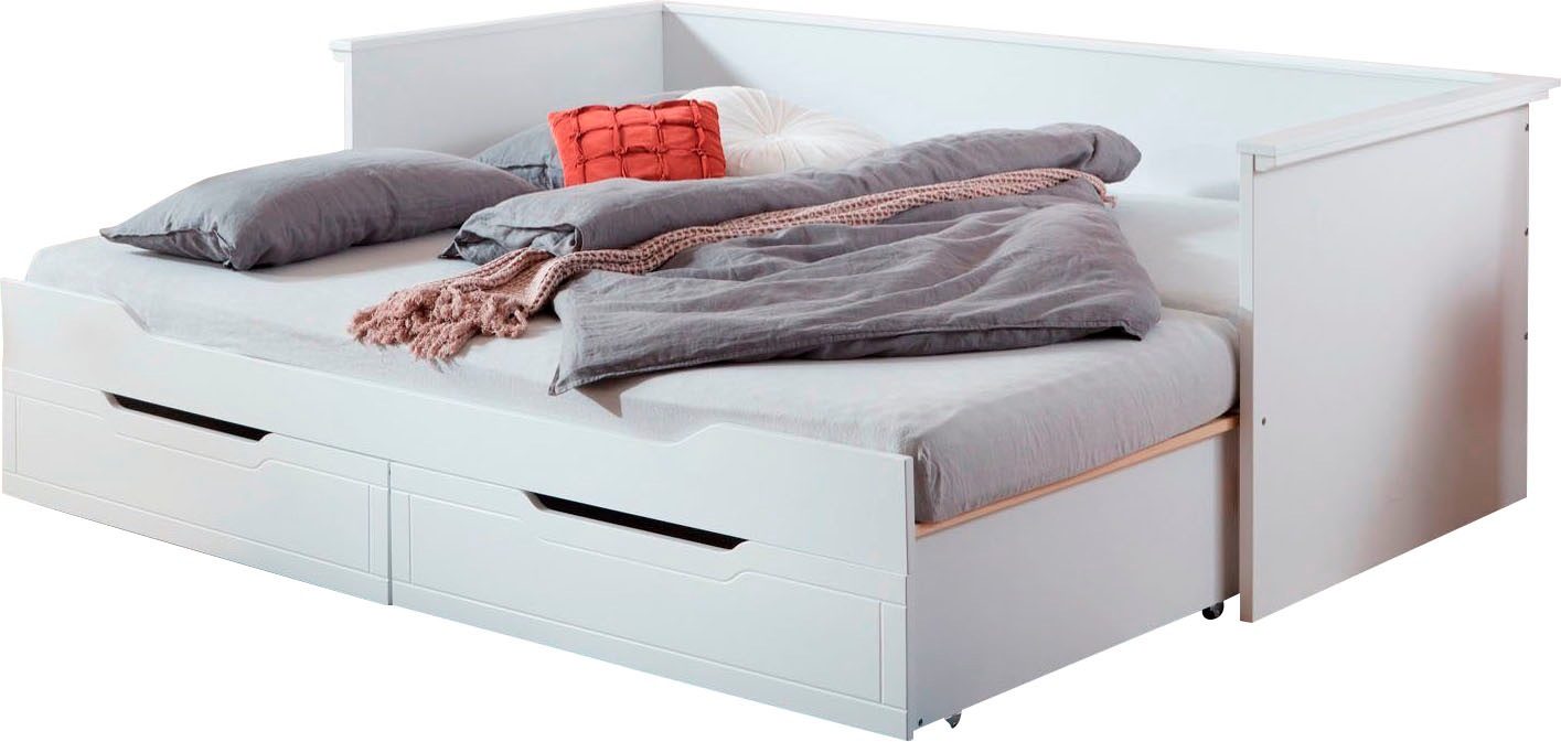 Relita Funktionsbett "Lina", mit ausziehbarer Liegefläche und 2 Schubkästen günstig online kaufen