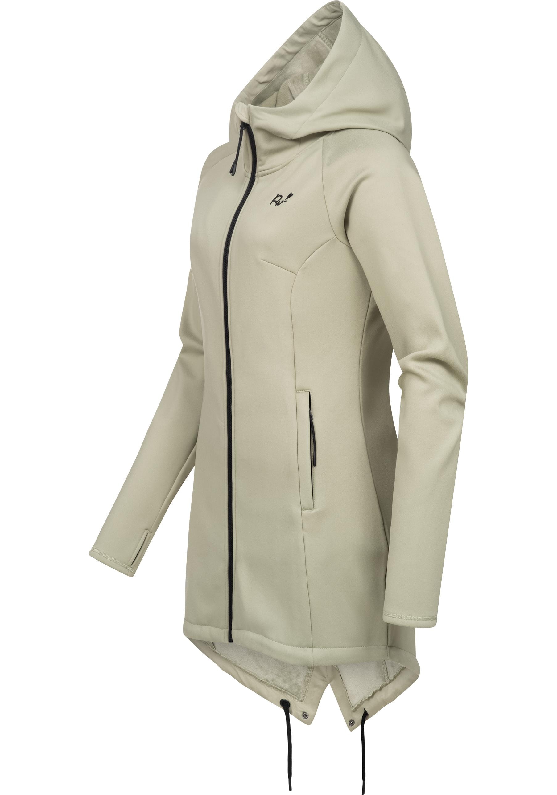 Ragwear Sweatjacke »Wingi«, Sportliche Damen Kapuzenjacke mit kuschelig weichem Innenleben