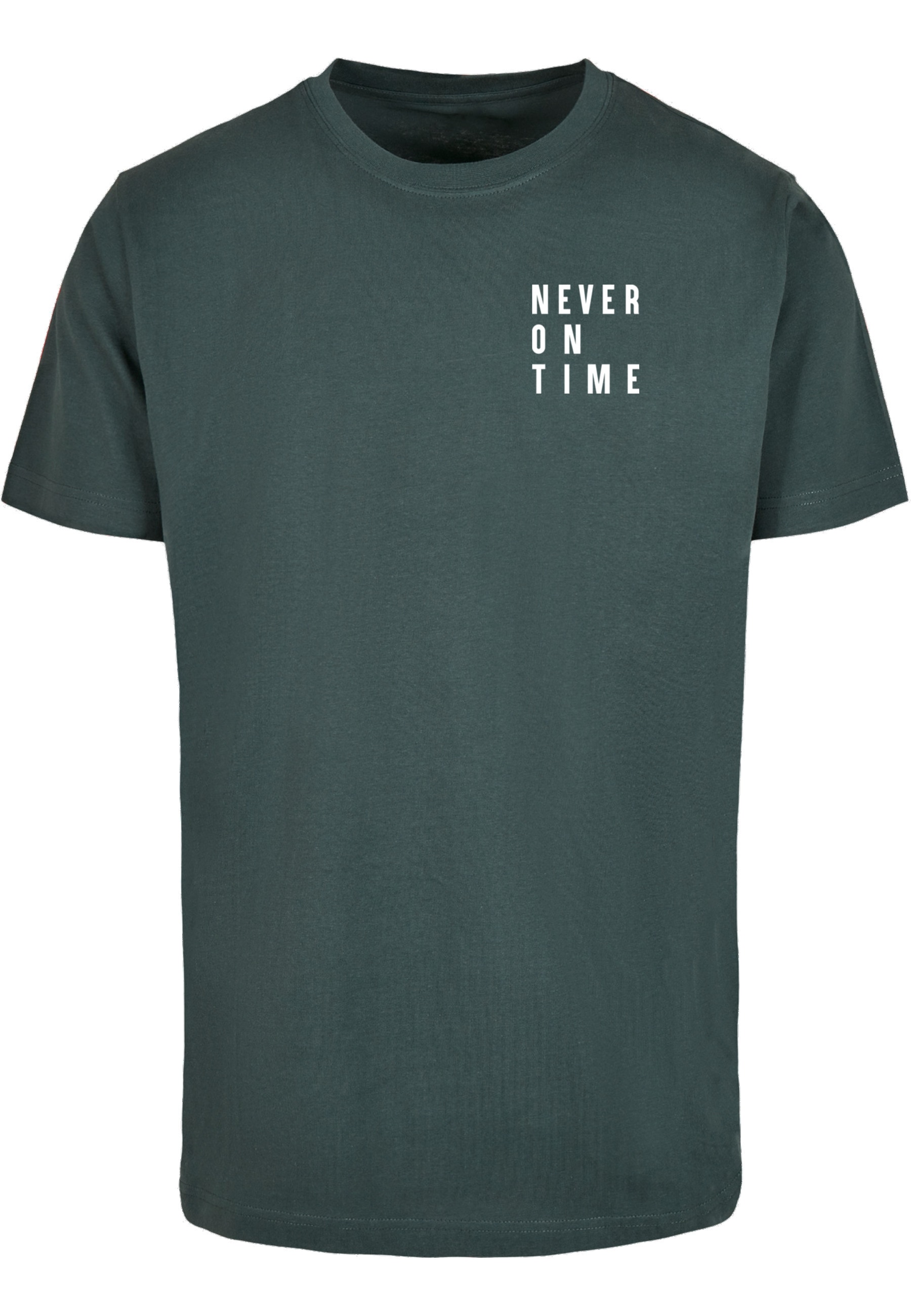 MisterTee Kurzarmshirt "MisterTee Herren Never On Time Tee" 1 Stk.