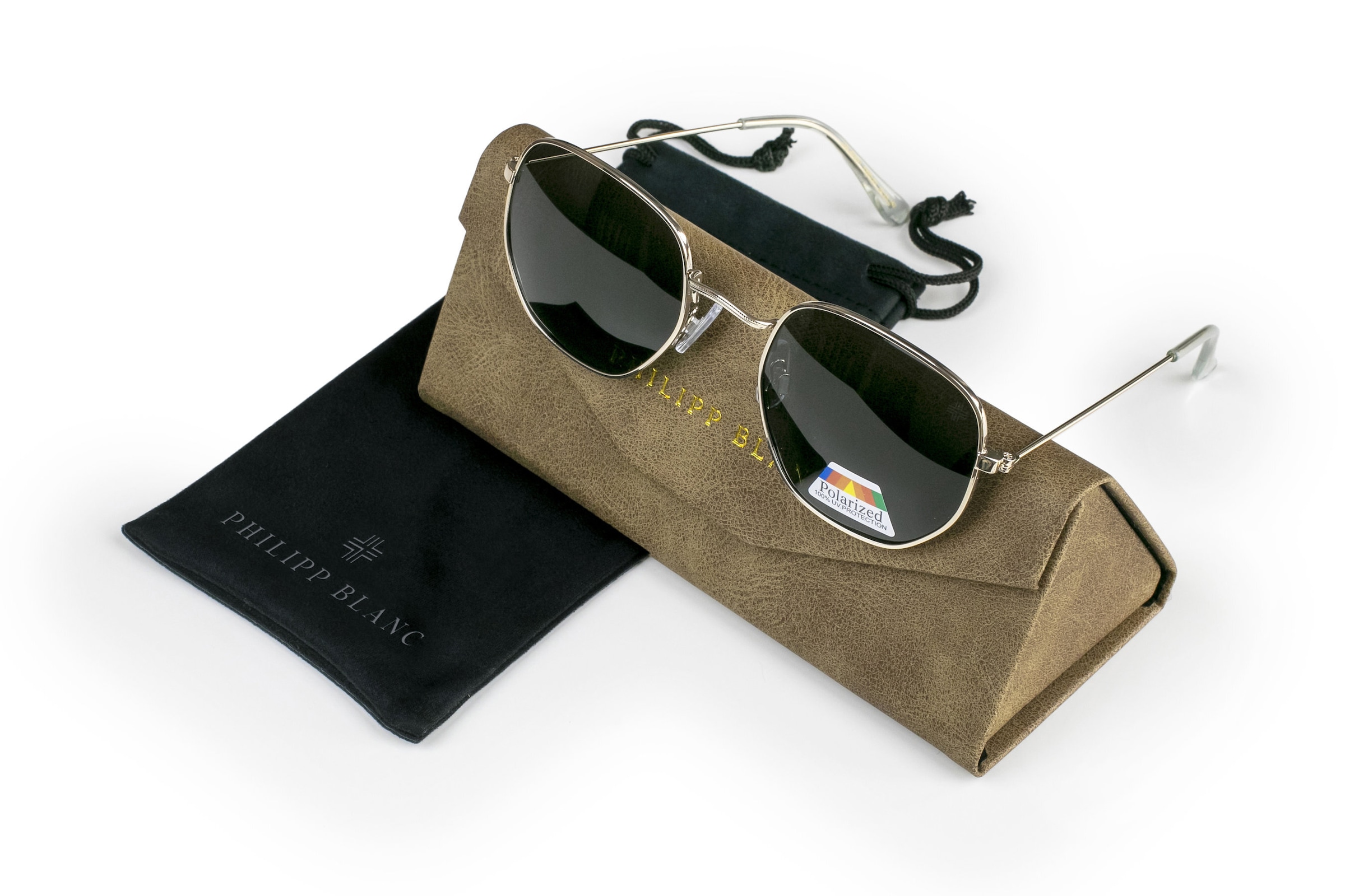 PHILIPP BLANC Sonnenbrille »PA05-02« Glass 0.74MM Polarized Lens UV400，CAT3.0