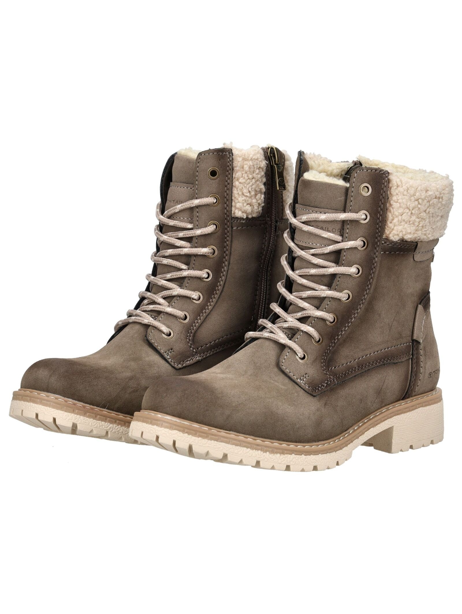 TOM TAILOR Schnürstiefelette »Tom Tailor Stiefelette Lederimitat/Textil«