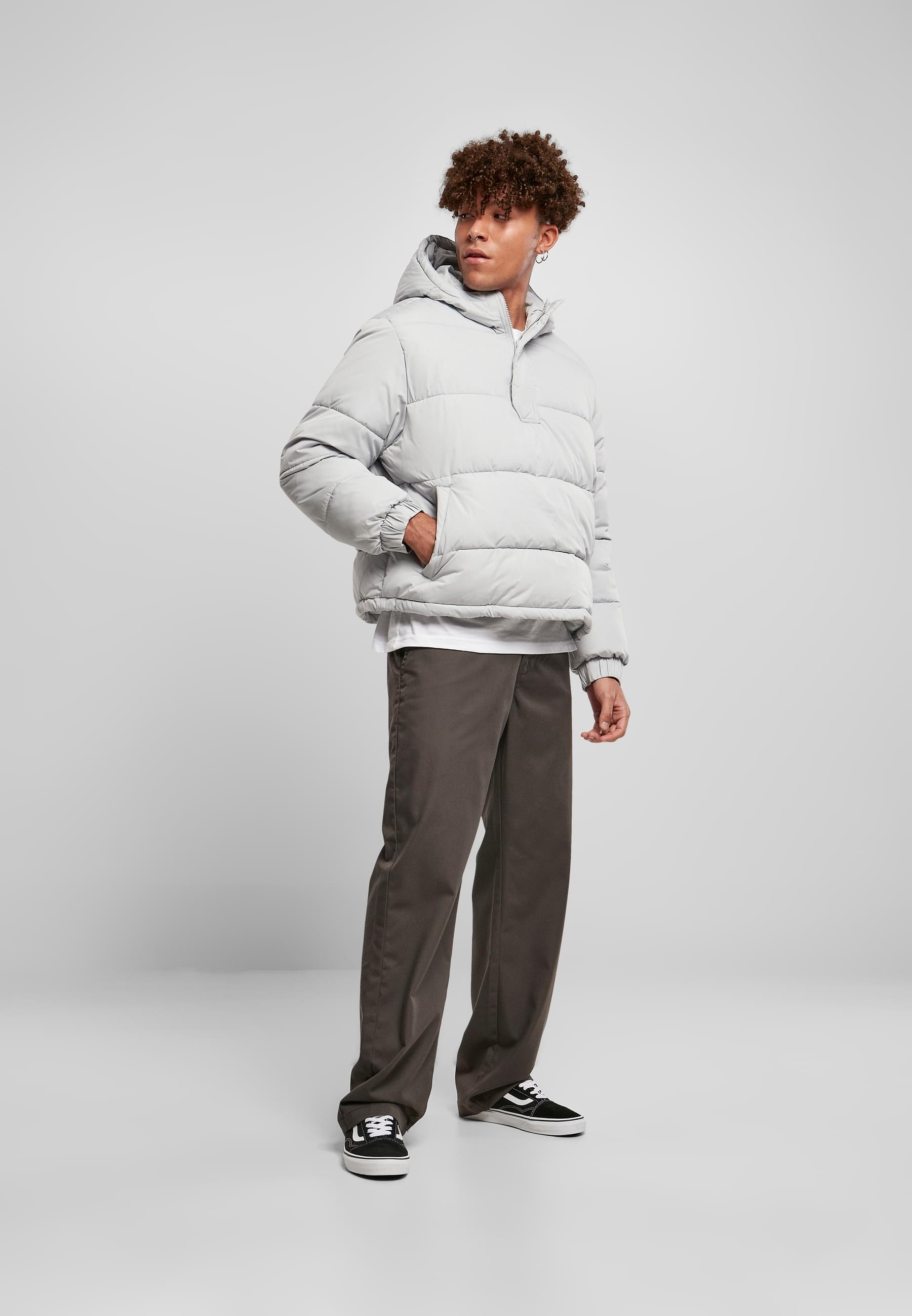URBAN CLASSICS Winterjacke »Urban Classics Herren Hooded Cropped Pull Over Jacket«, (1 St.), mit Kapuze