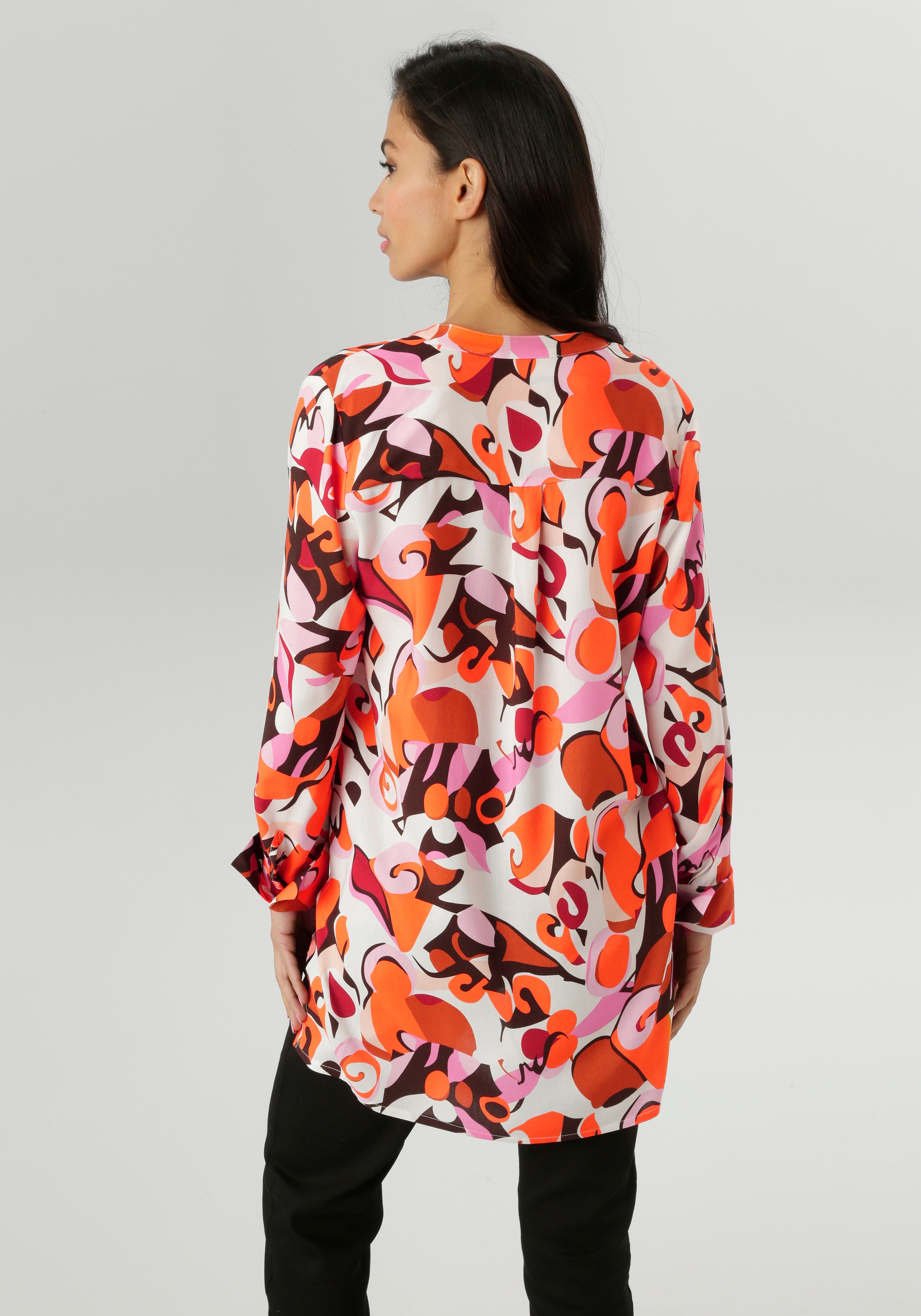 Aniston SELECTED Longbluse, mit malerischen und fantasievollem Druck - NEUE günstig online kaufen