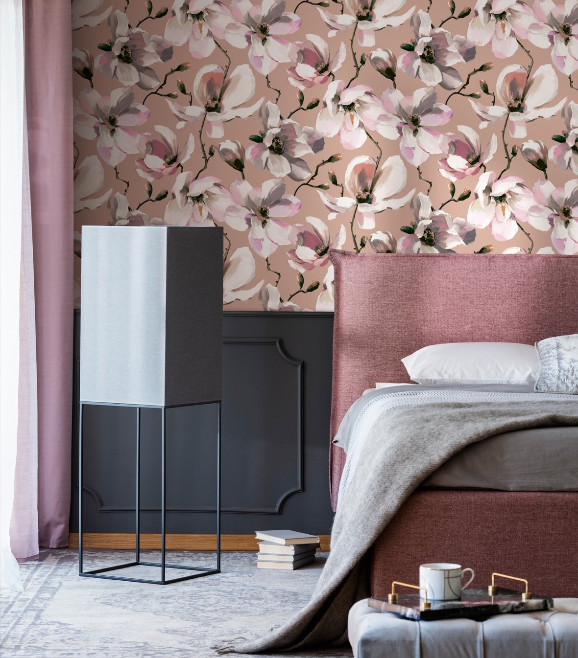 Marburg Vliestapete »Tapete Malerische Blüten«, floral, moderne Vliestapete für Wohnzimmer Schlafzimmer Küche