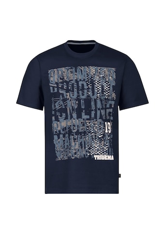 T-Shirt »TRIGEMA T-Shirt mit großem Print-Motiv«, (1 tlg.)