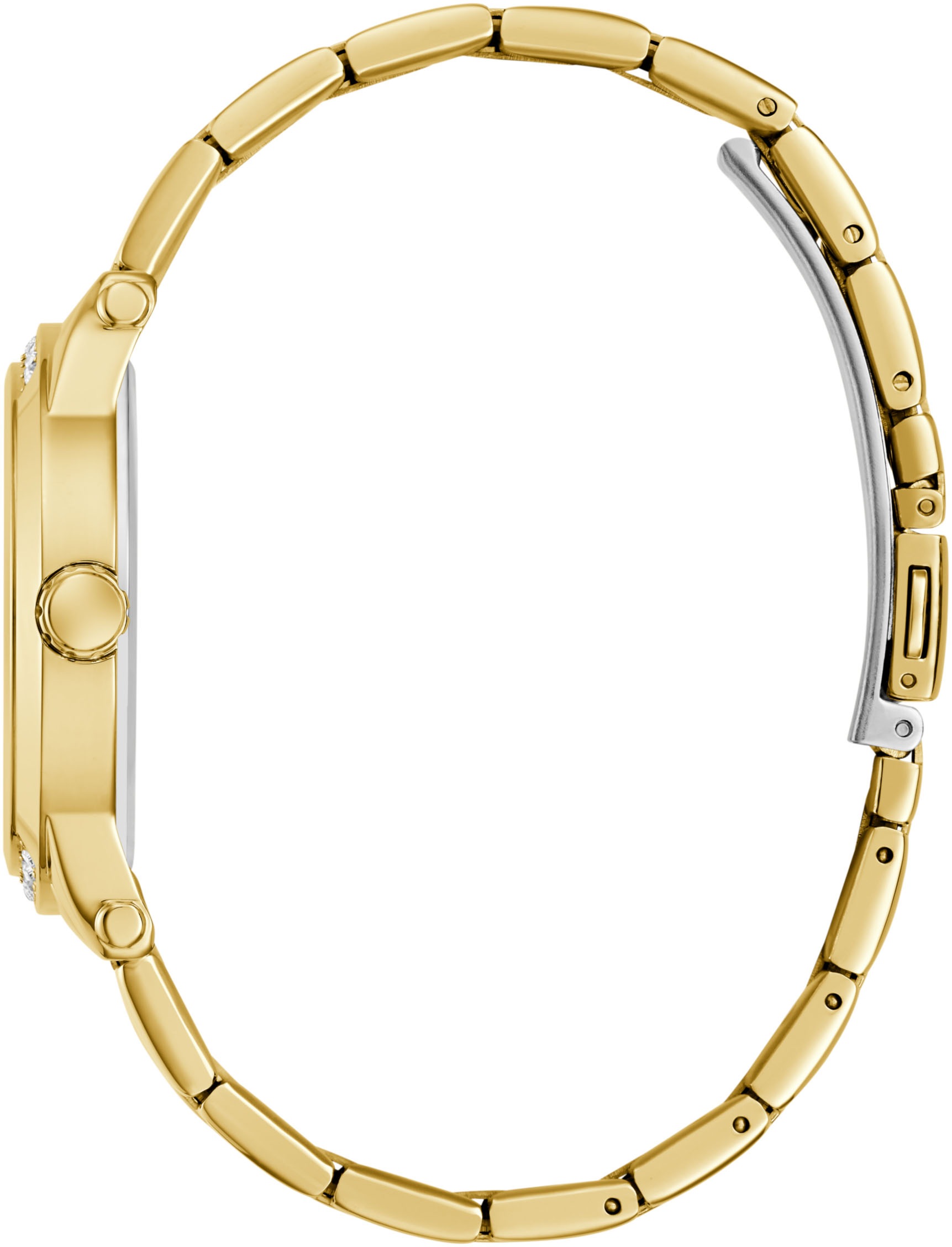 Guess Quarzuhr »ANNETTE«, Armbanduhr, Damenuhr, Edelstahlarmband, analog