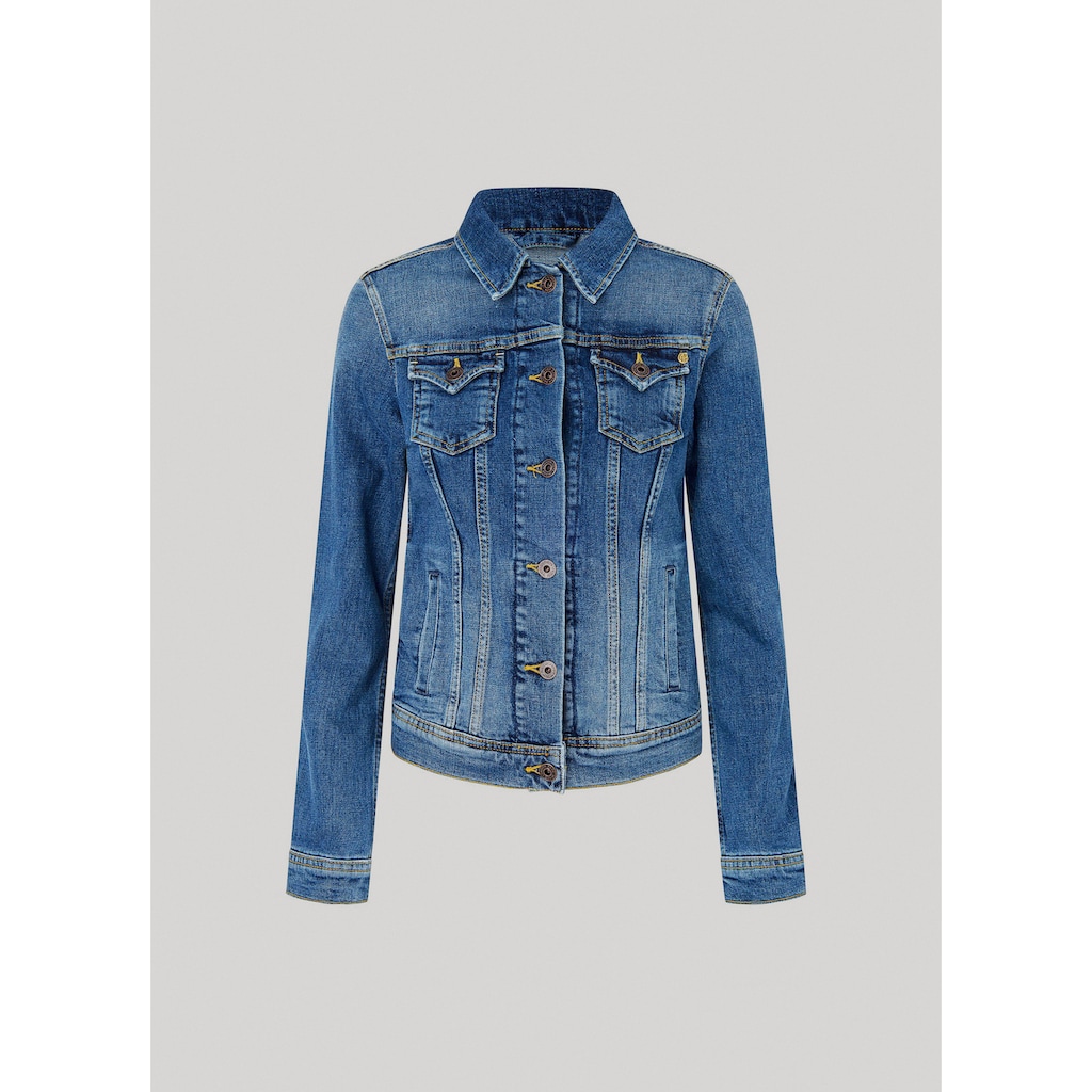 Pepe Jeans Jeansjacke »THRIFT«, mit aufgesetzten Brusttaschen und durchgehender Knopfleiste