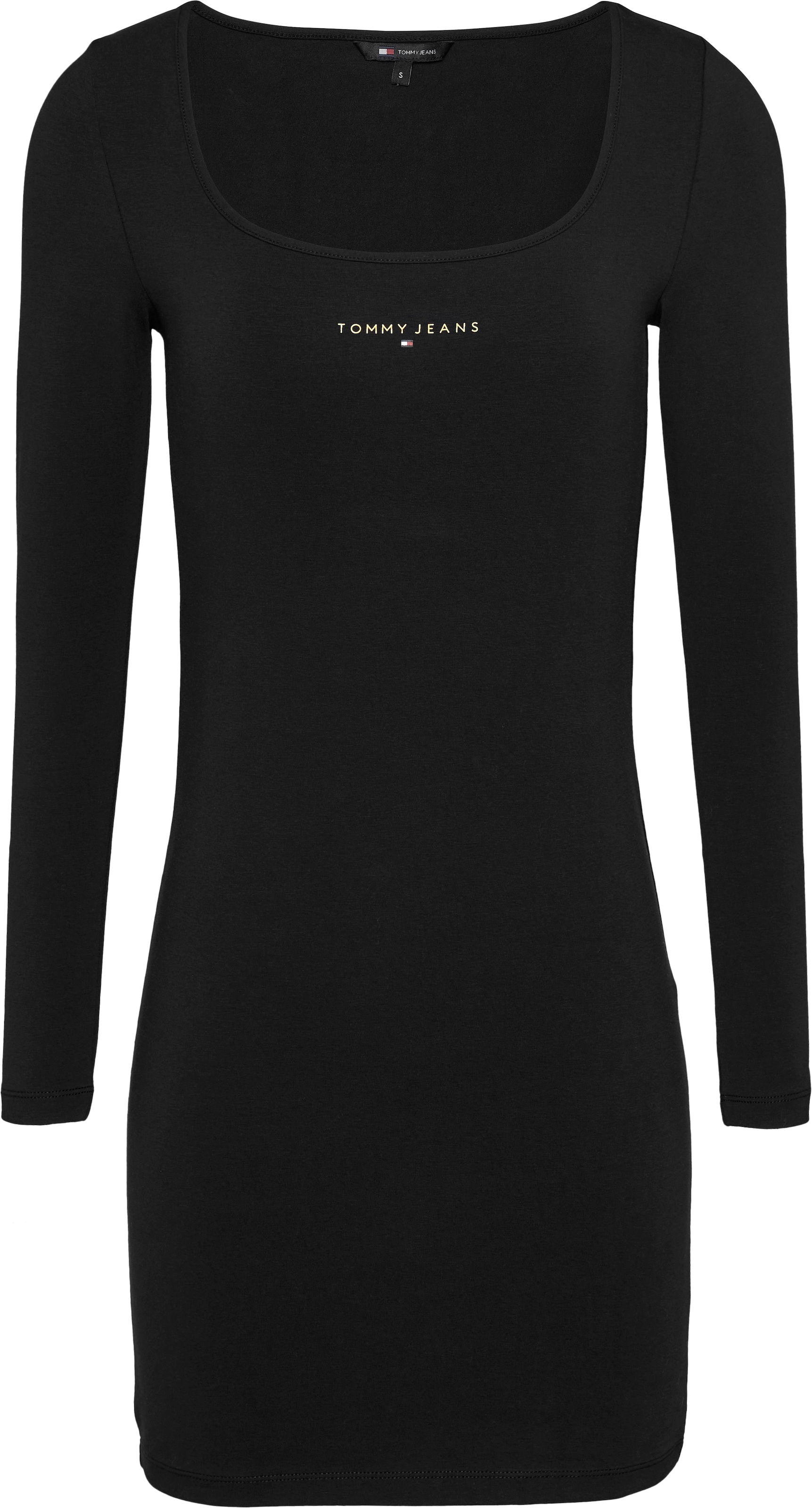 Tommy Jeans Jerseykleid »TJW METALLIC LINEAR BODYCON« mit metallicfarbenem Linear Logoschriftzug